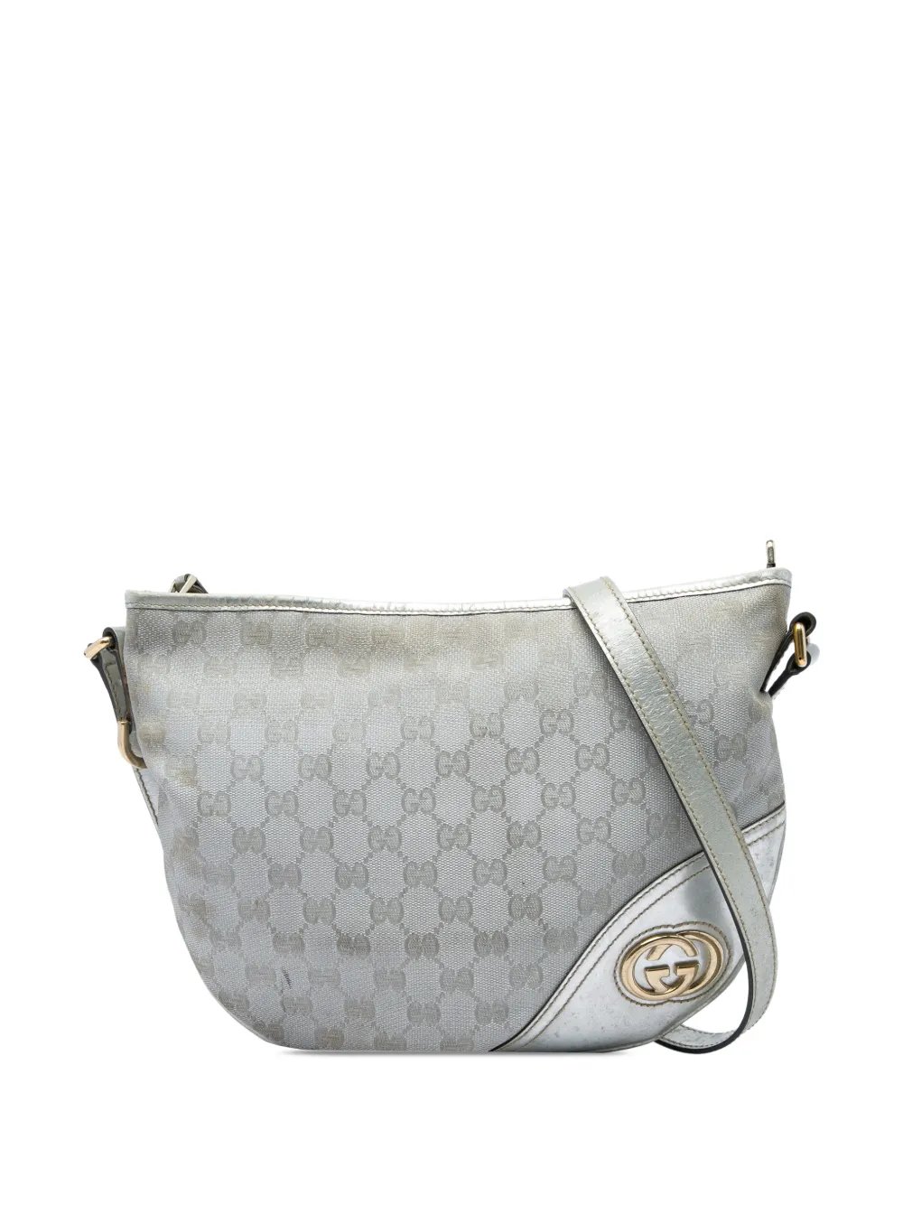 2016-2026 Medium GG Canvas New Britt Half Moon crossbody bag