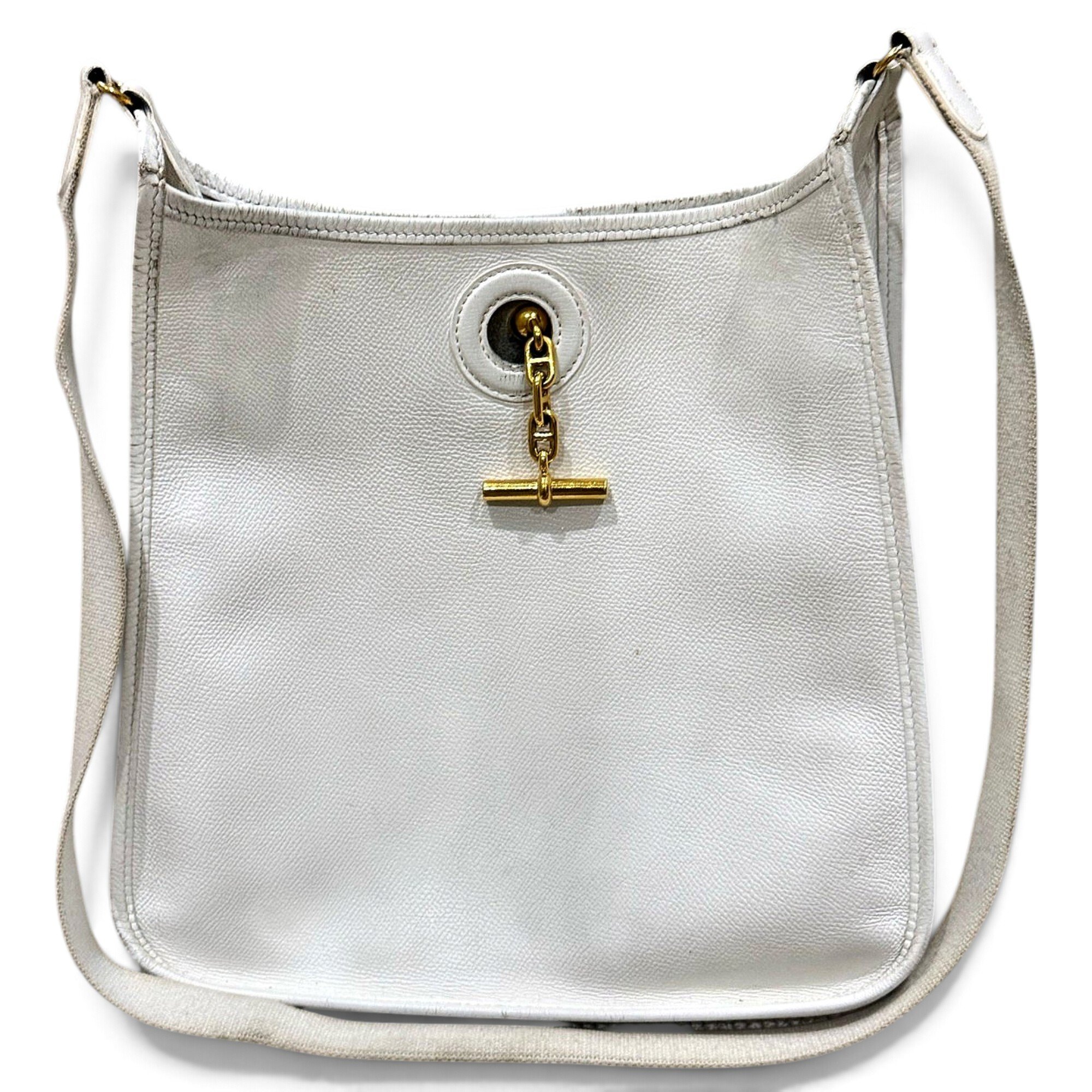 Trim leather handbag