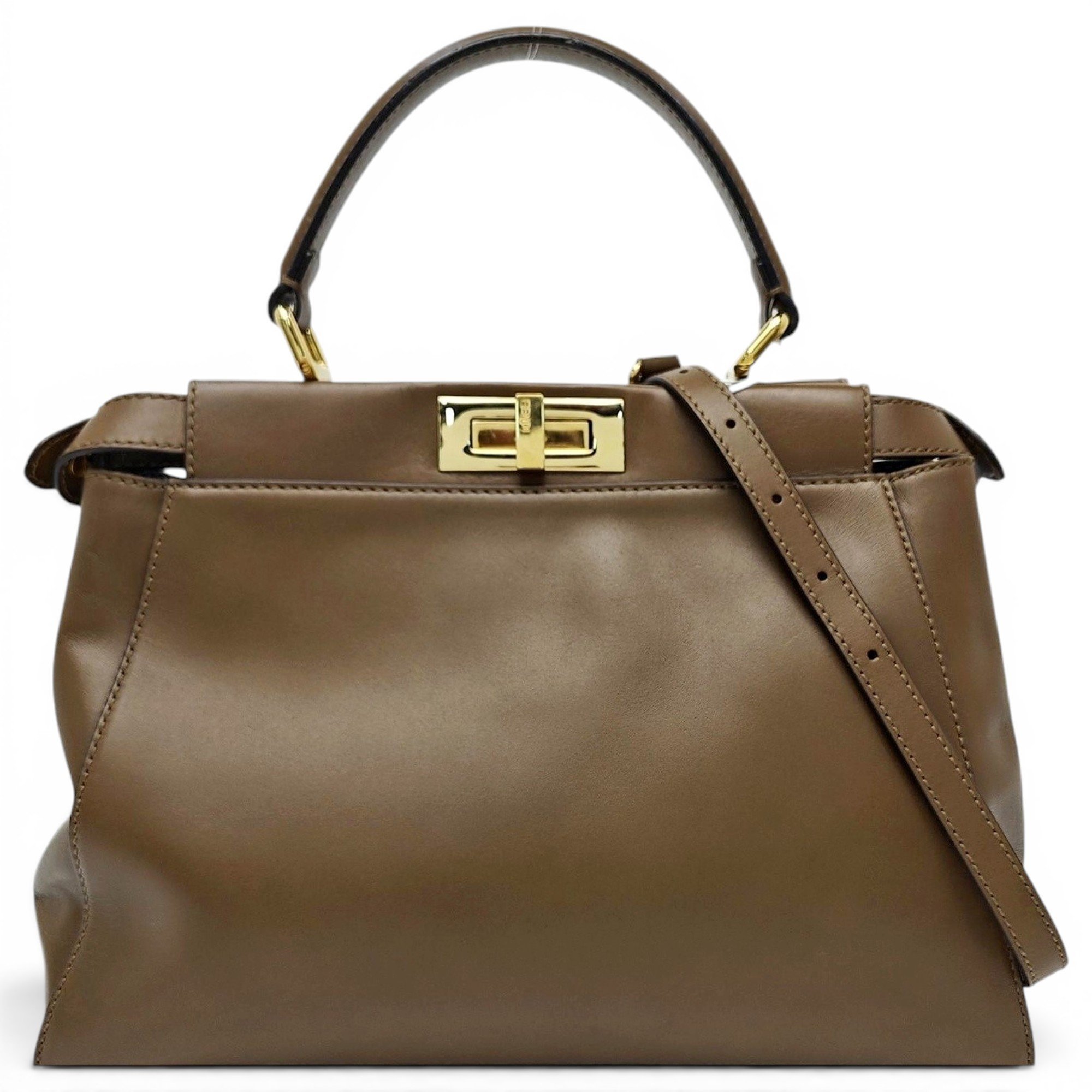 Peekaboo leather handbag