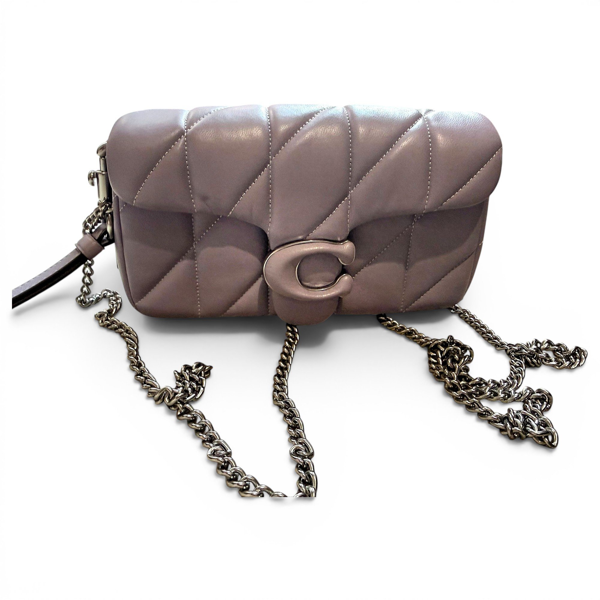 Canvas Courier Crossbody leather handbag