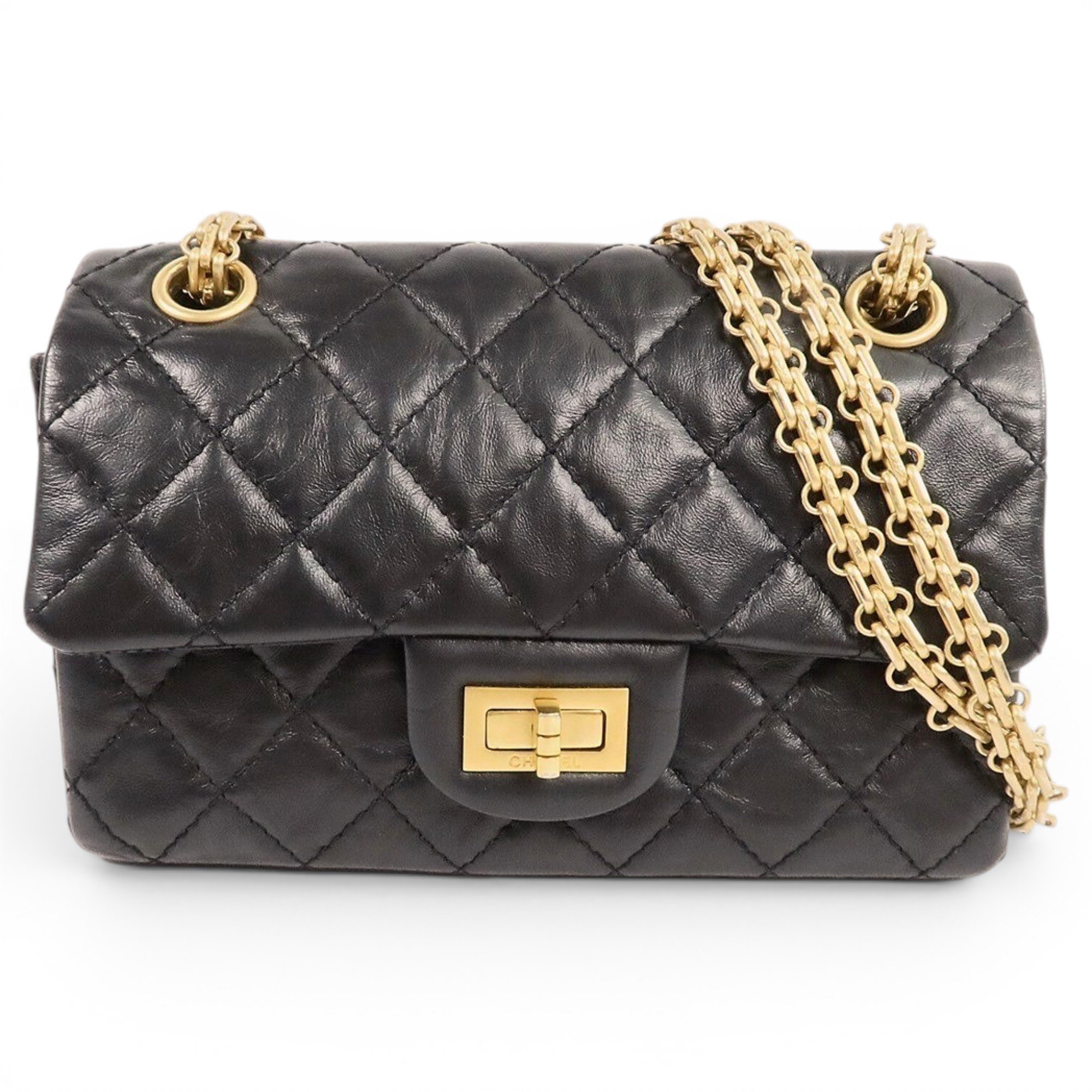 Wallet On Chain Double C leather crossbody bag