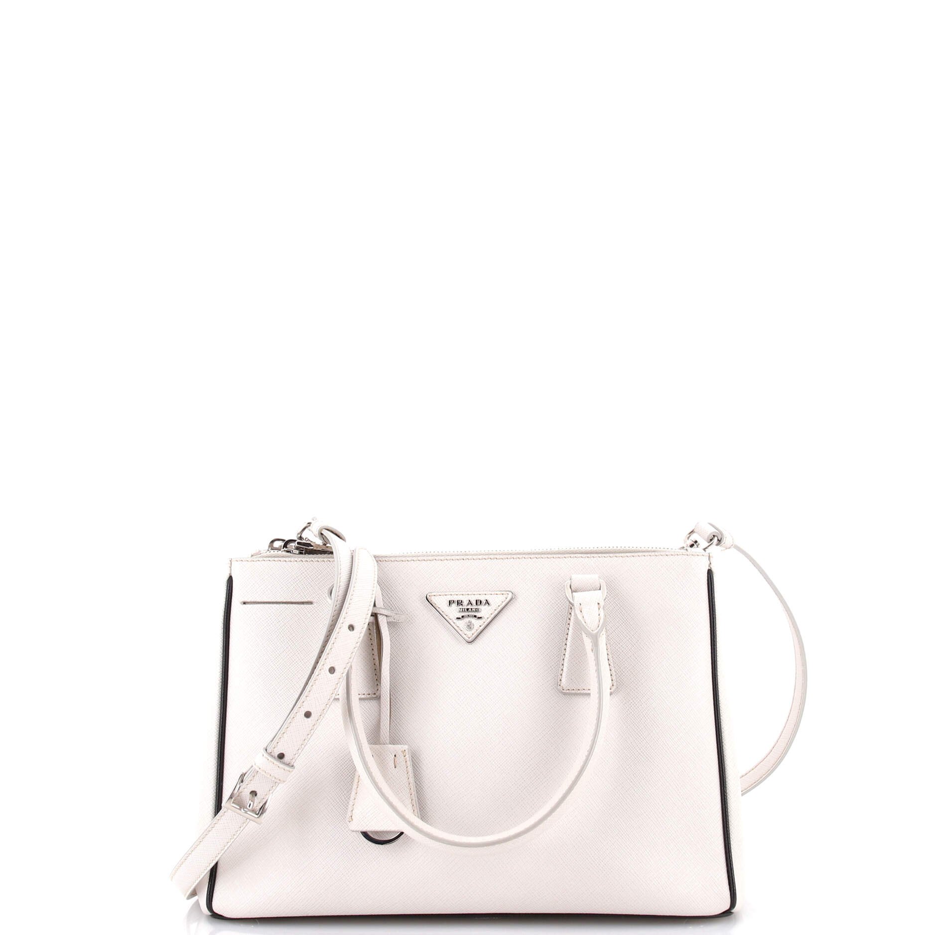 Prada Galleria Double Zip Tote Saffiano Leather Small