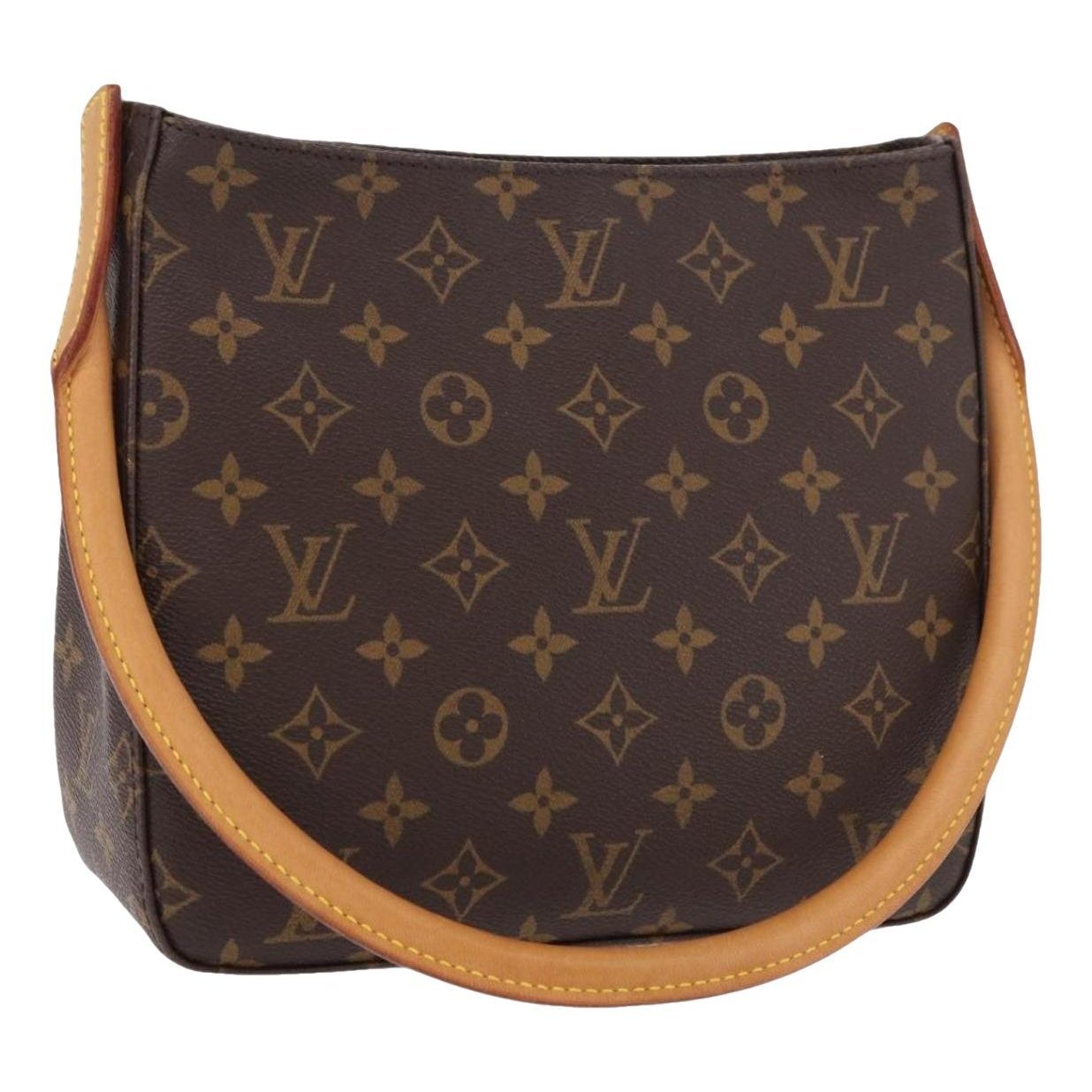 Looping leather handbag