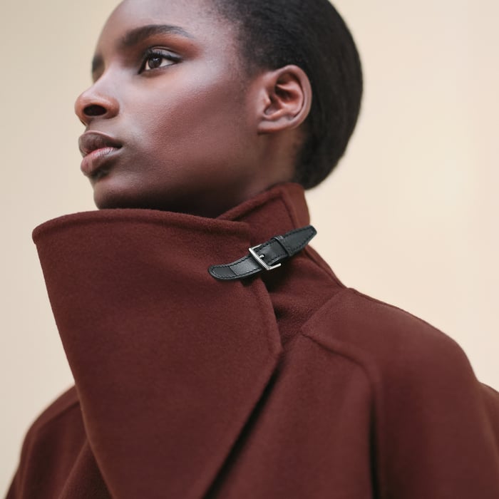 Marron Auburn Cashmere Coat
