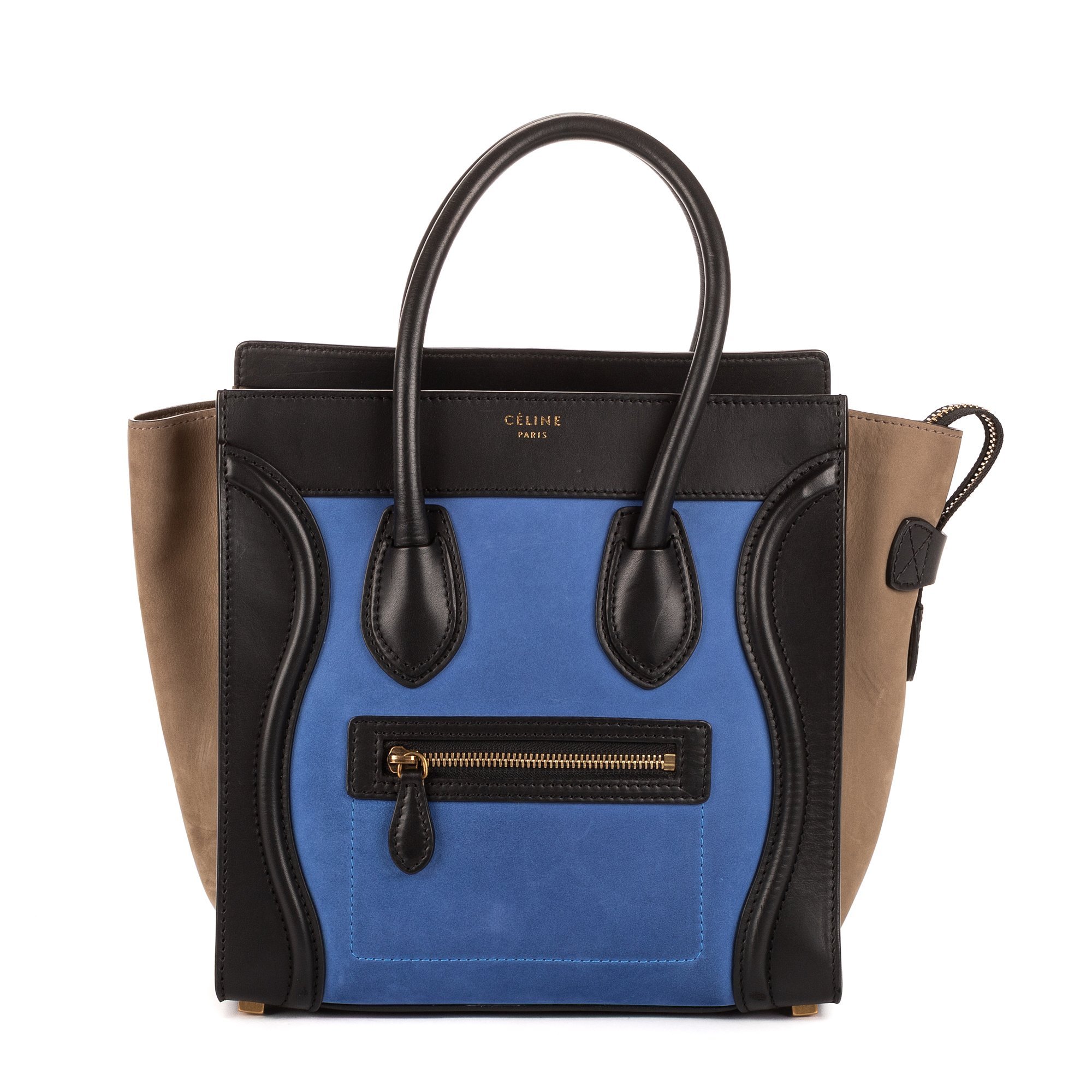 Trotteur leather handbag