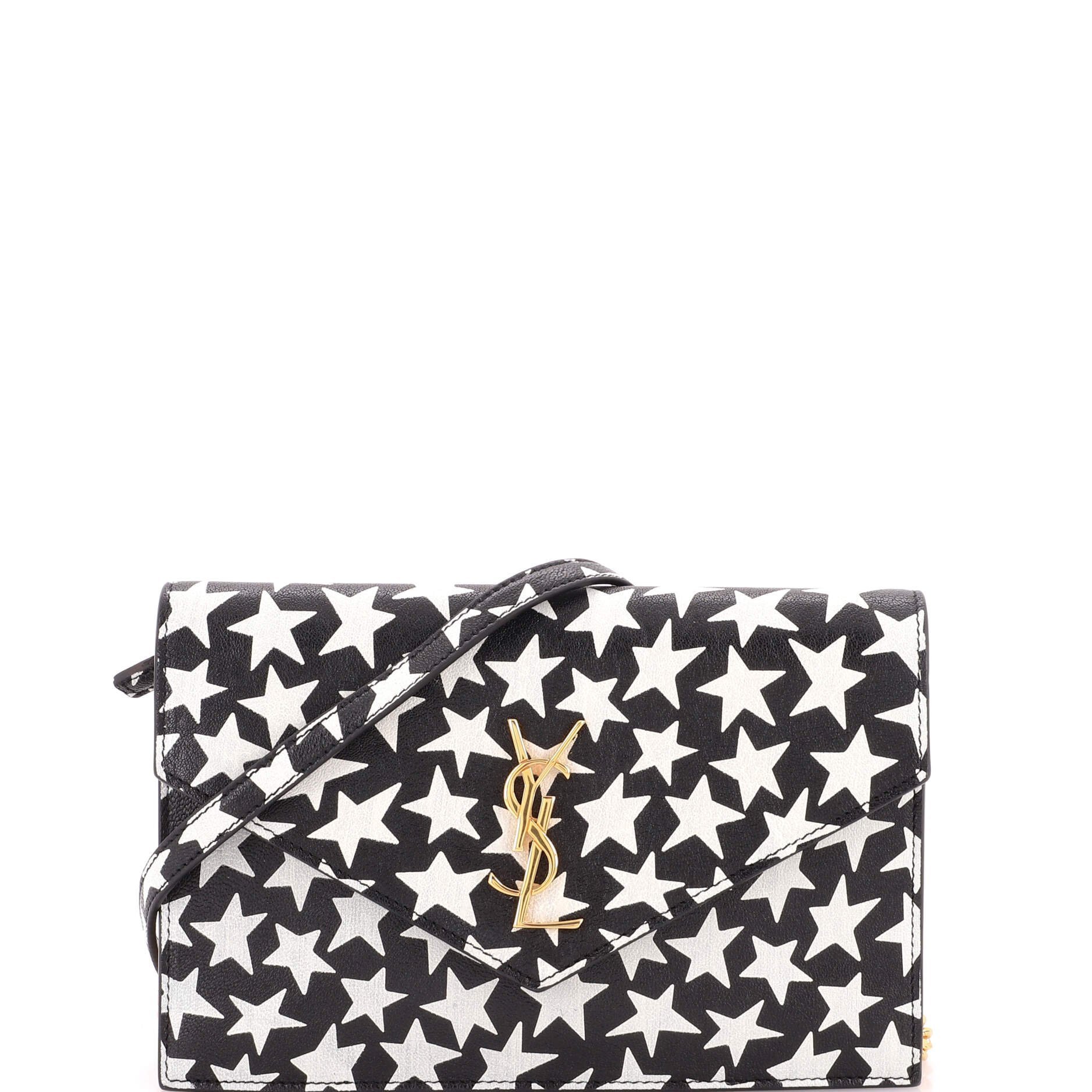 Leather clutch bag