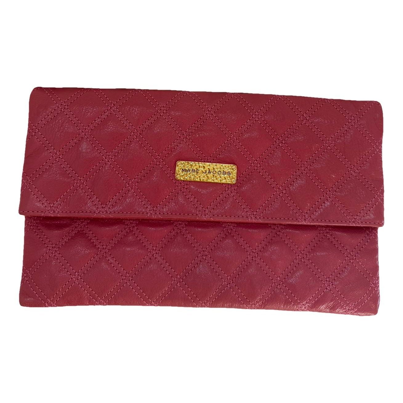 Leather clutch bag