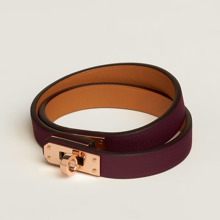 Bordeaux Mini Kelly Double Tour Bracelet