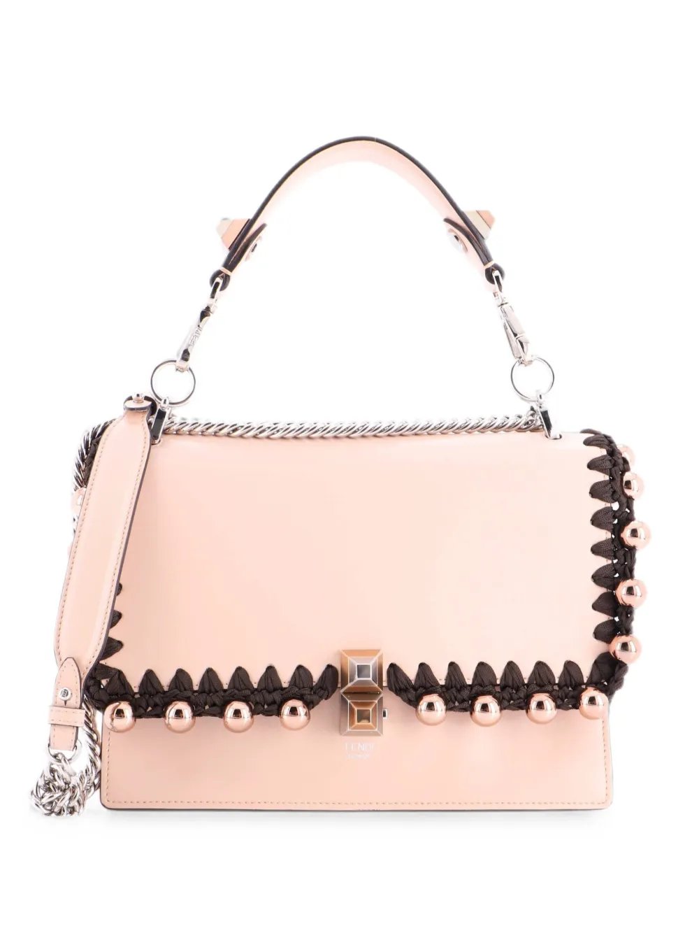 Kan I Bag Beaded Whipstitch Leather Medium satchel