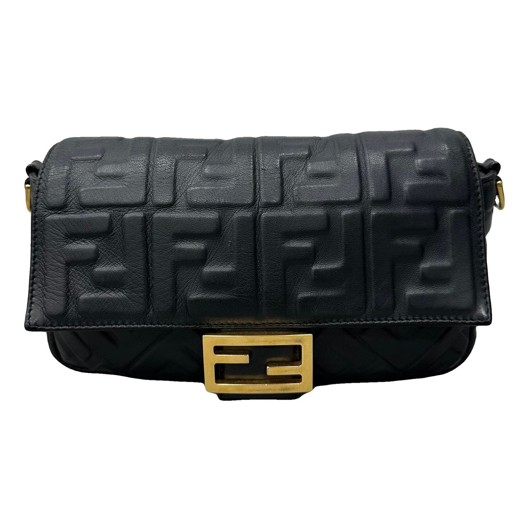 Baguette leather handbag