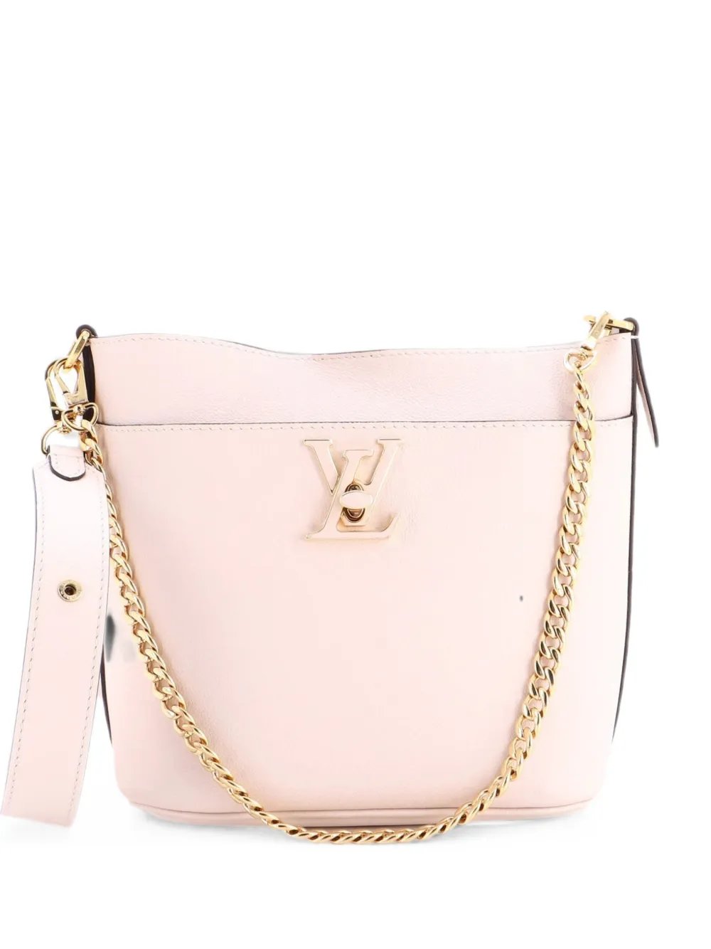 Lock and Walk Leather bucket bag