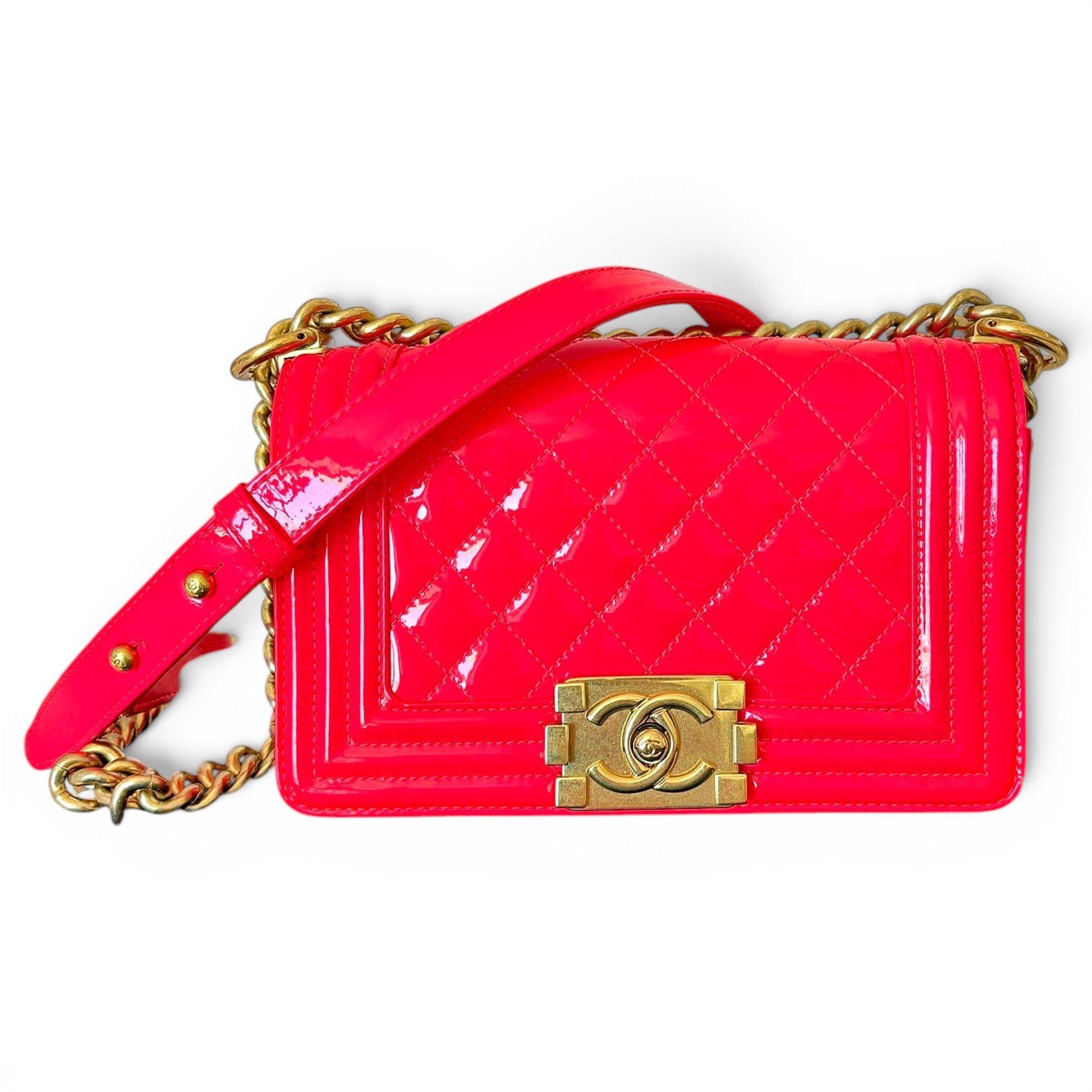 Boy patent leather handbag