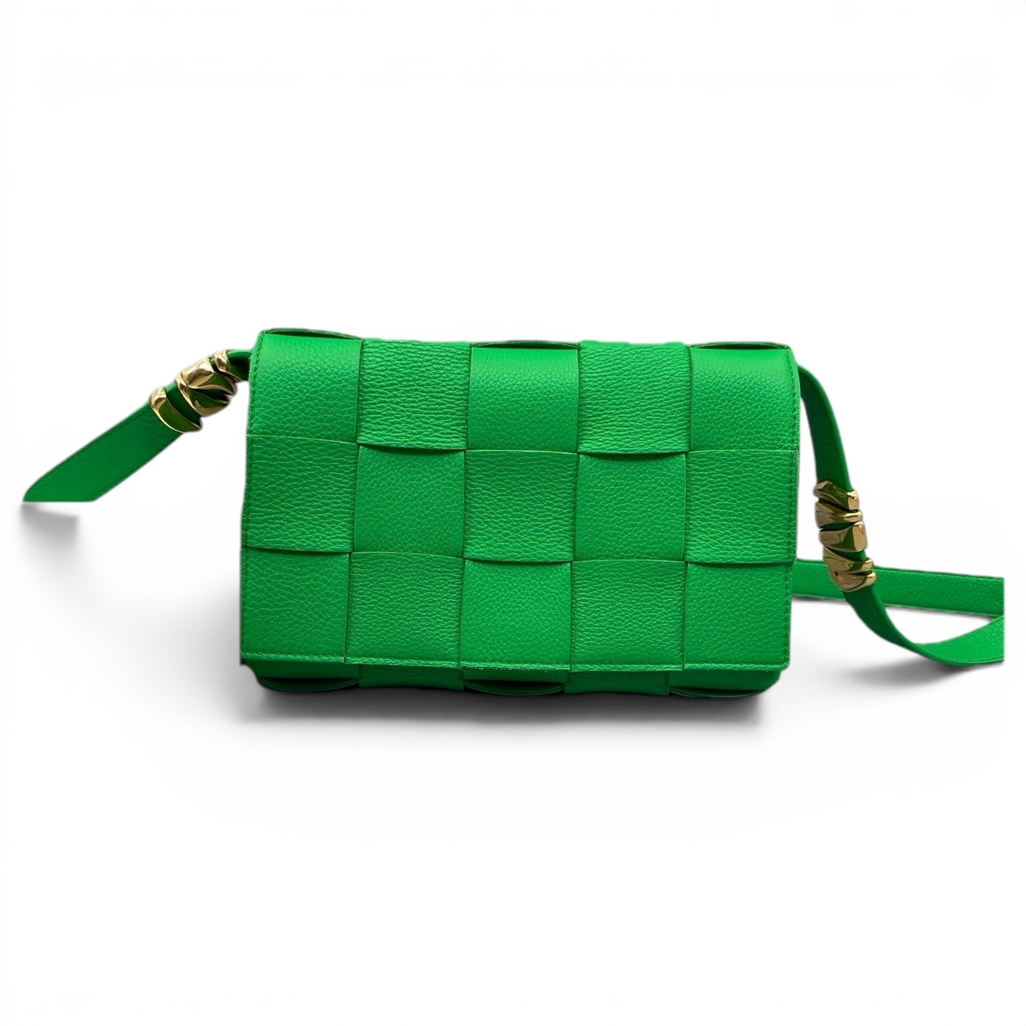 Cassette leather handbag