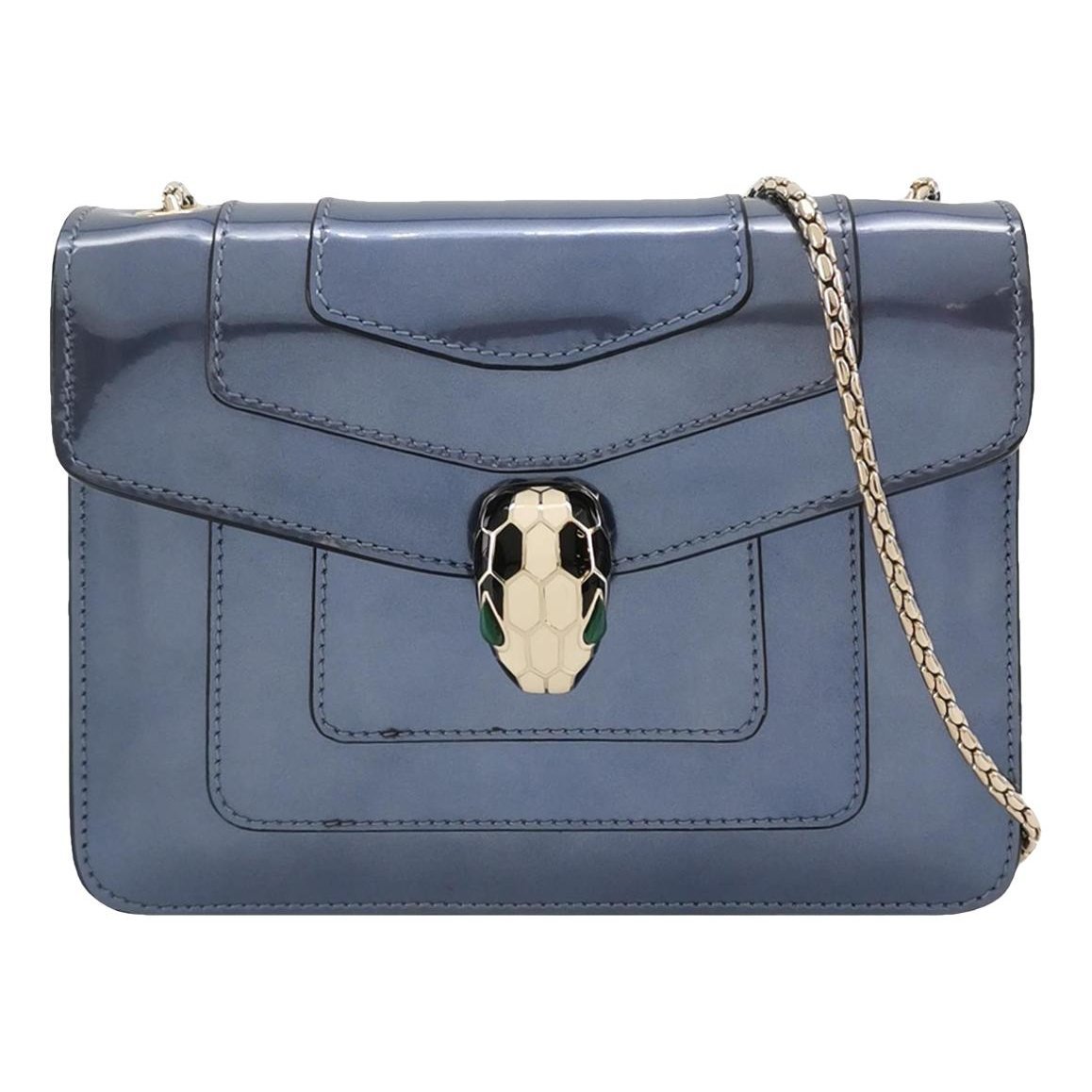 Serpenti patent leather handbag