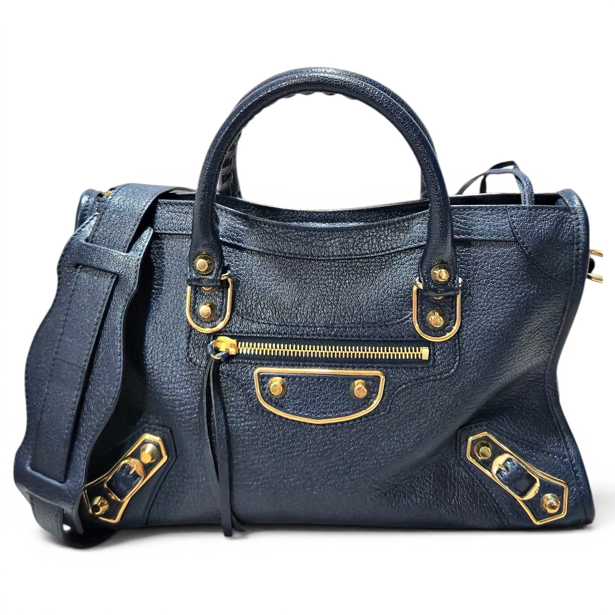 Classic Metalic leather bag