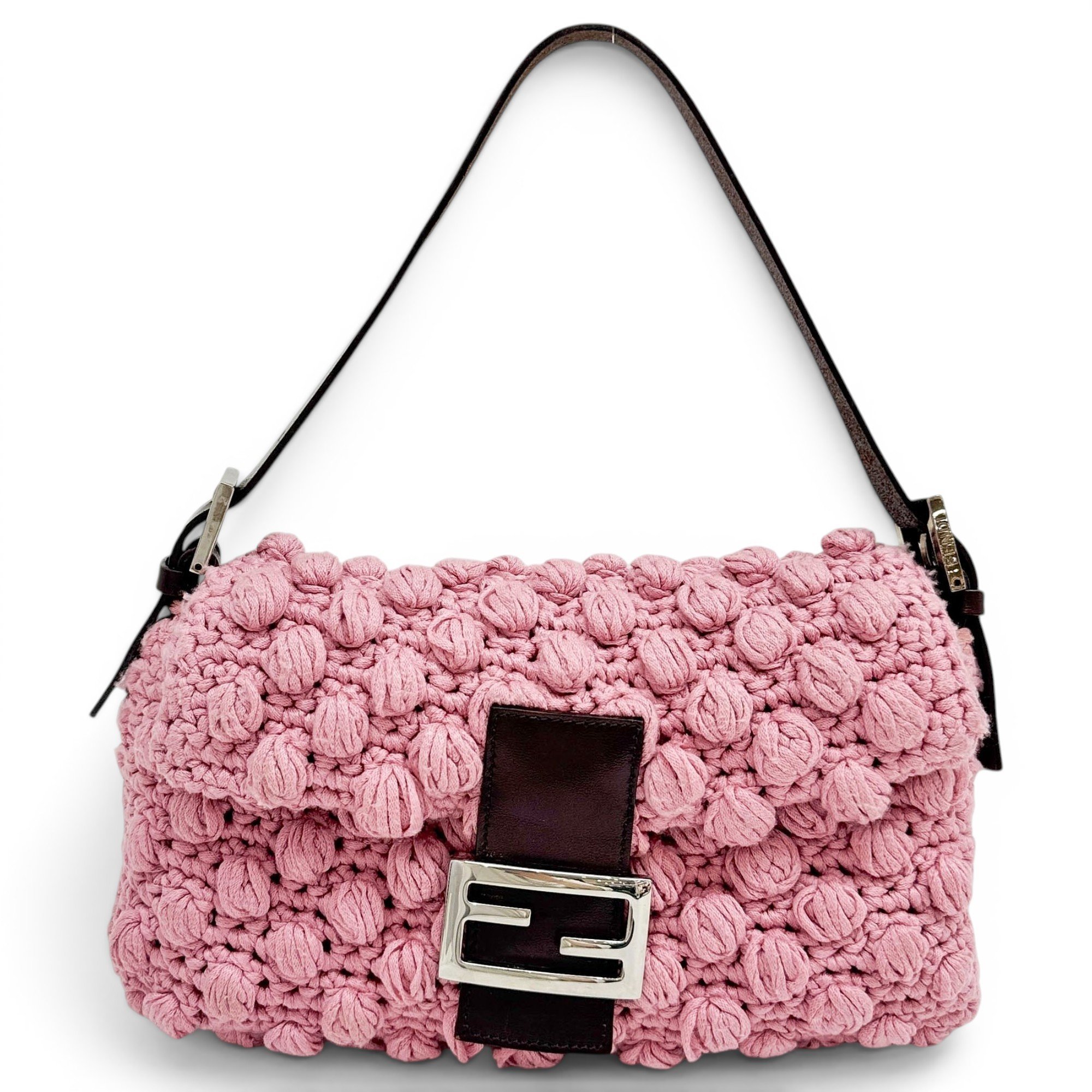 Baguette wool handbag