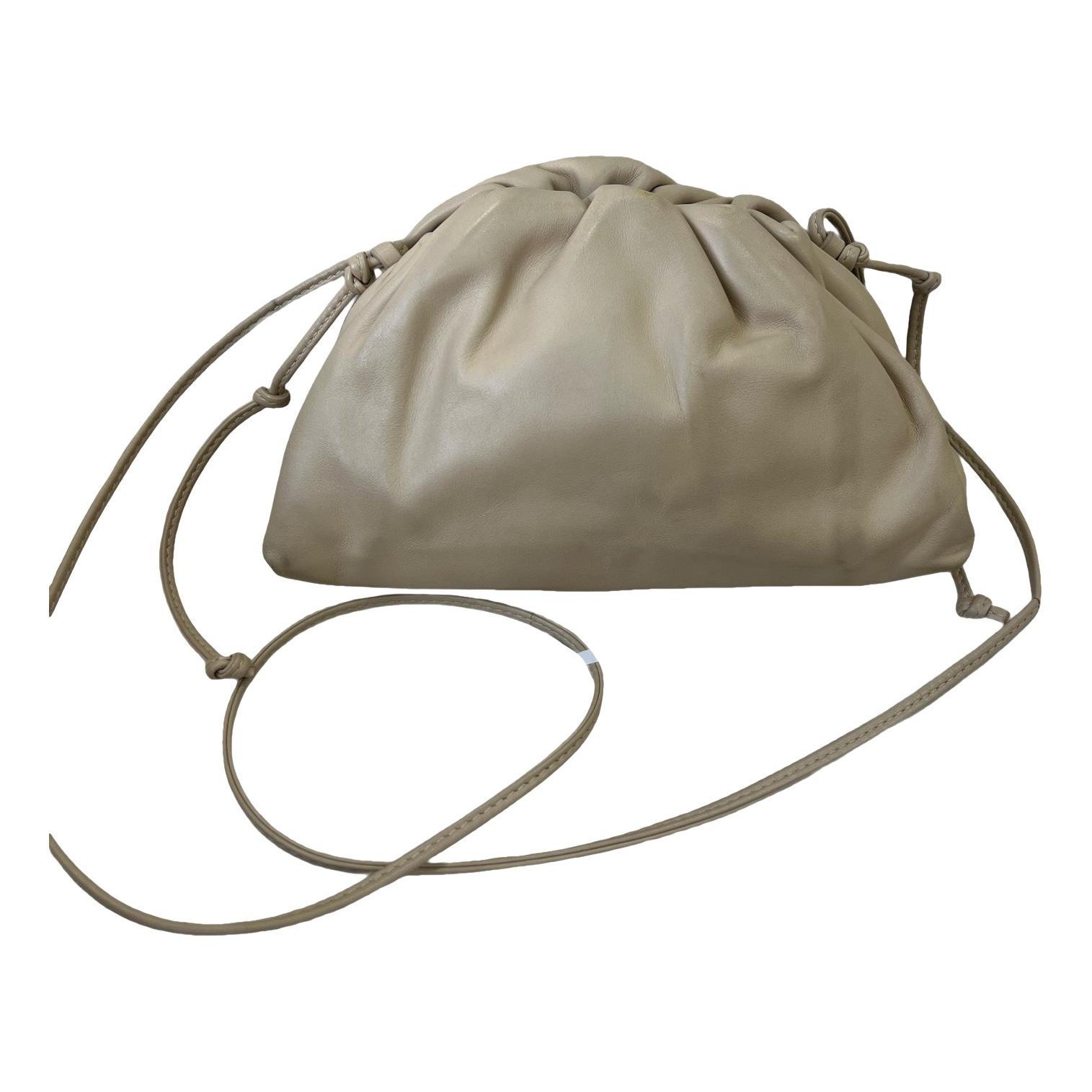 Pouch leather crossbody bag