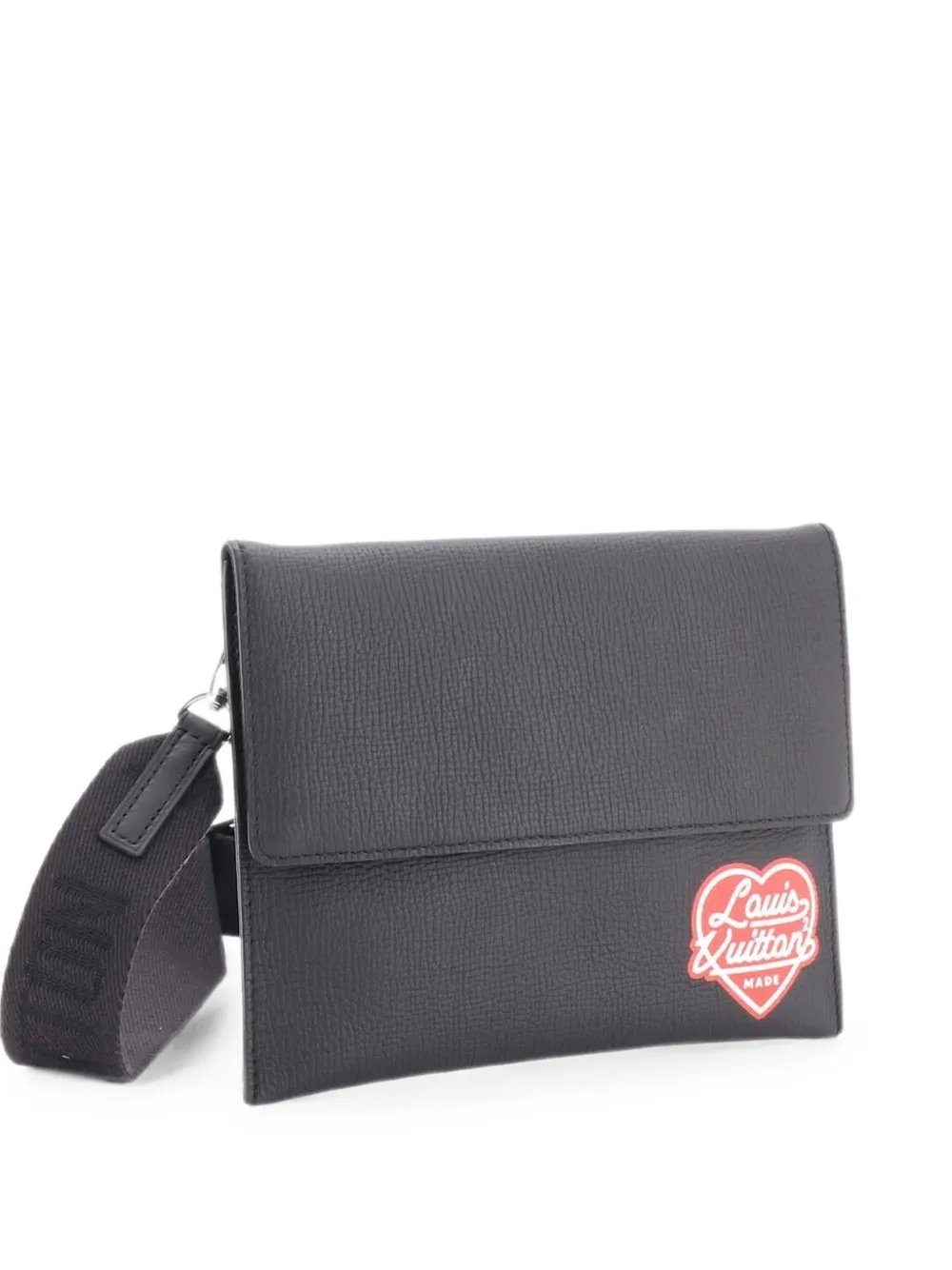 Nigo Trio Messenger Pouch Monogram Denim and Taurillon Leather clutch bag