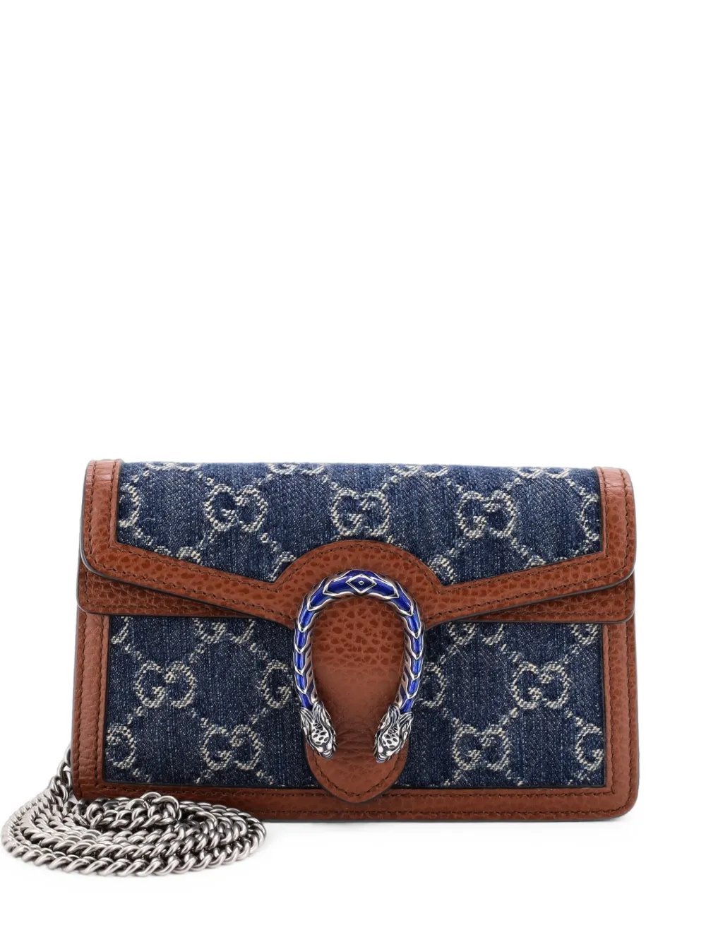 Dionysus Bag GG Denim Super Mini crossbody bag