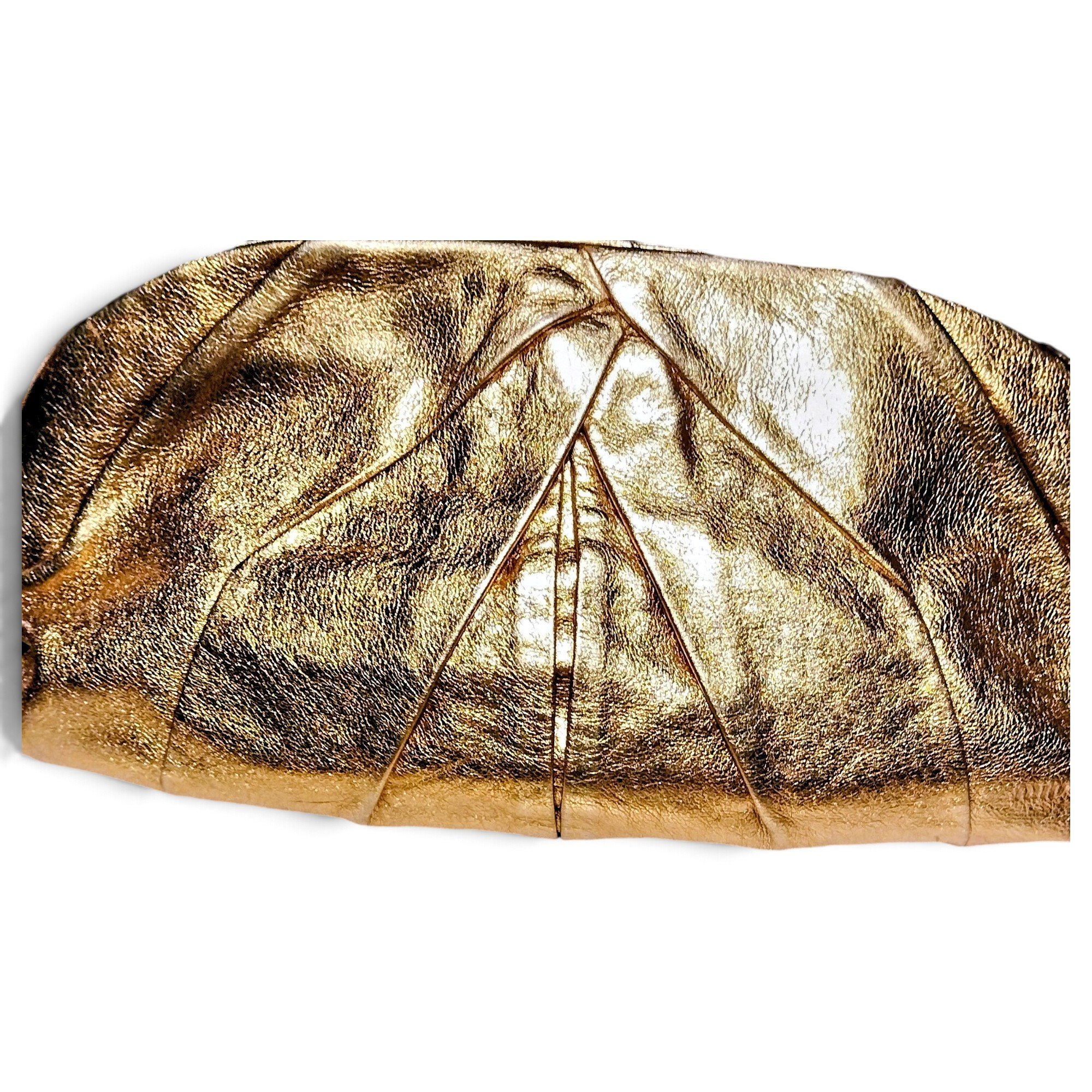 Leather clutch bag
