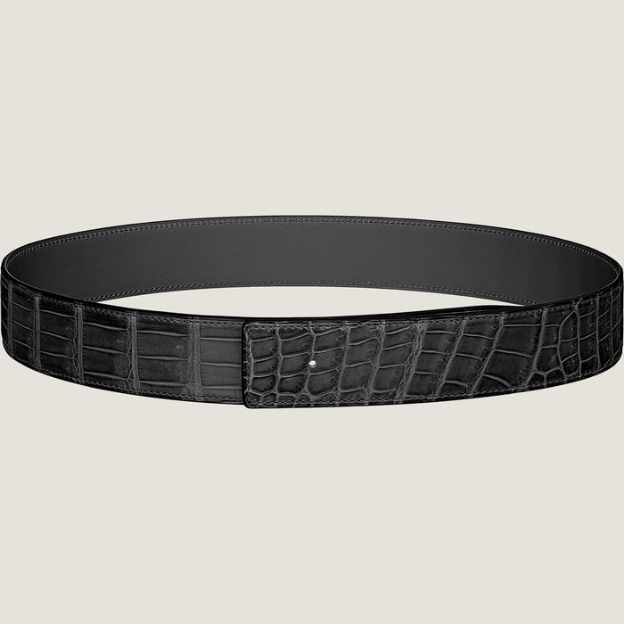 Noir Leather Strap 38 MM