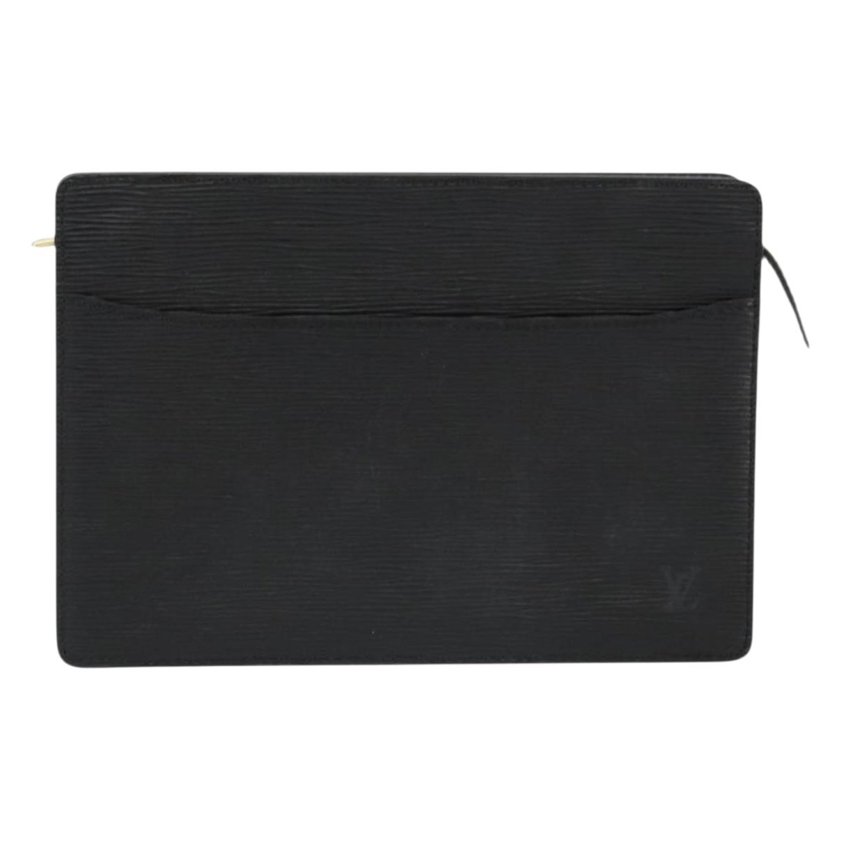 Leather clutch bag