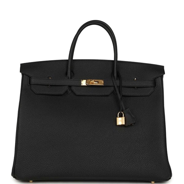 Hermes Hermes Birkin 40 Black Togo Gold Hardware