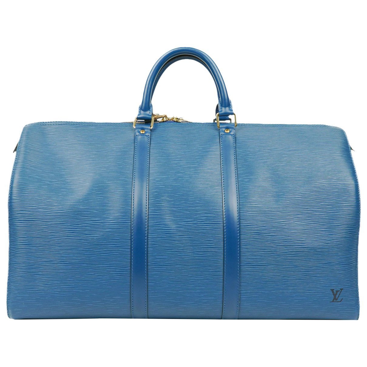 Keepall leather travel bag