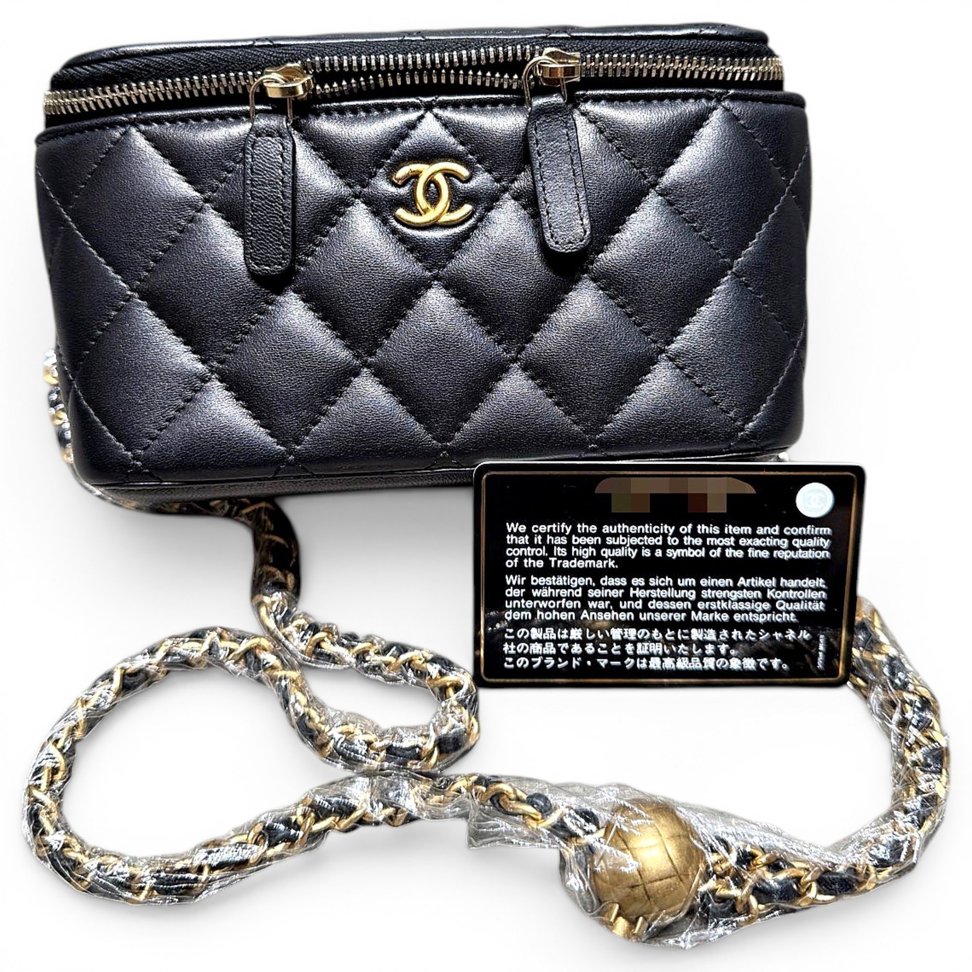 Vanity leather handbag