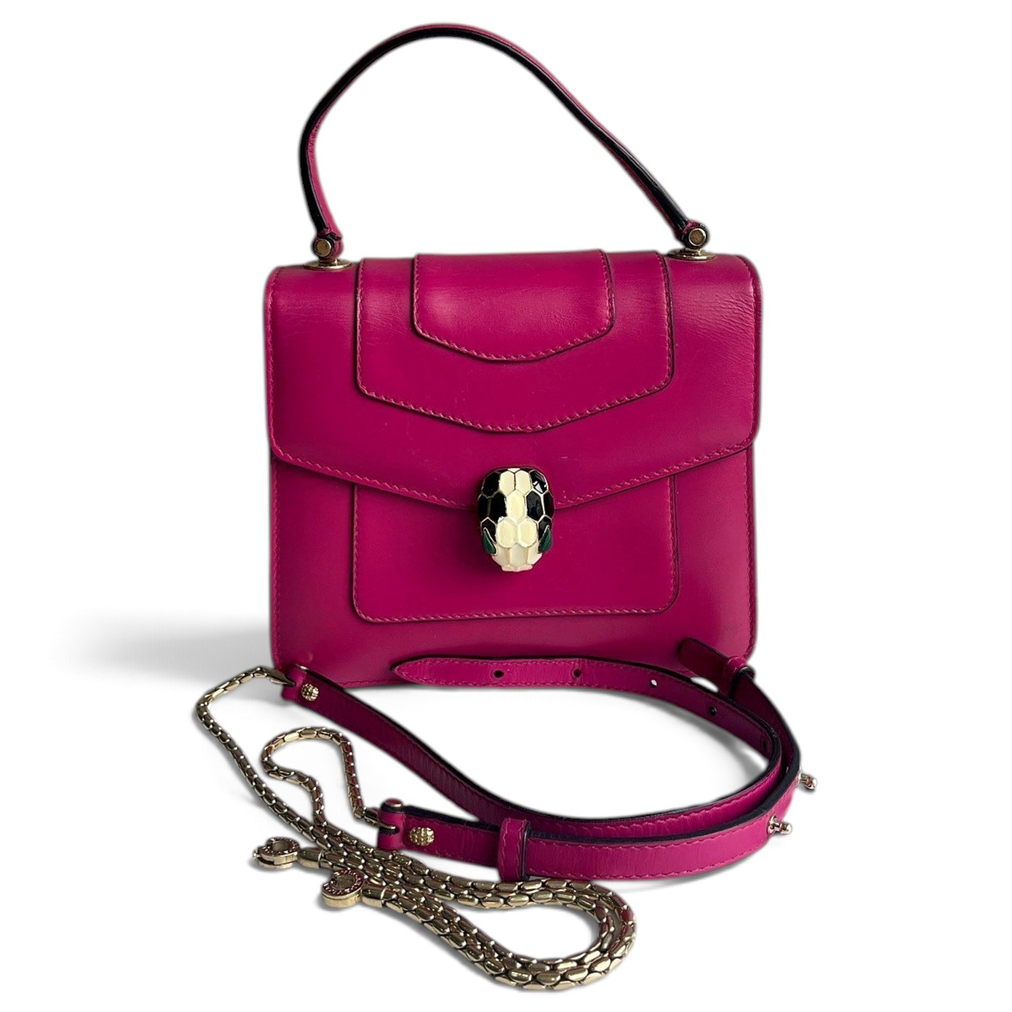 Serpenti leather crossbody bag