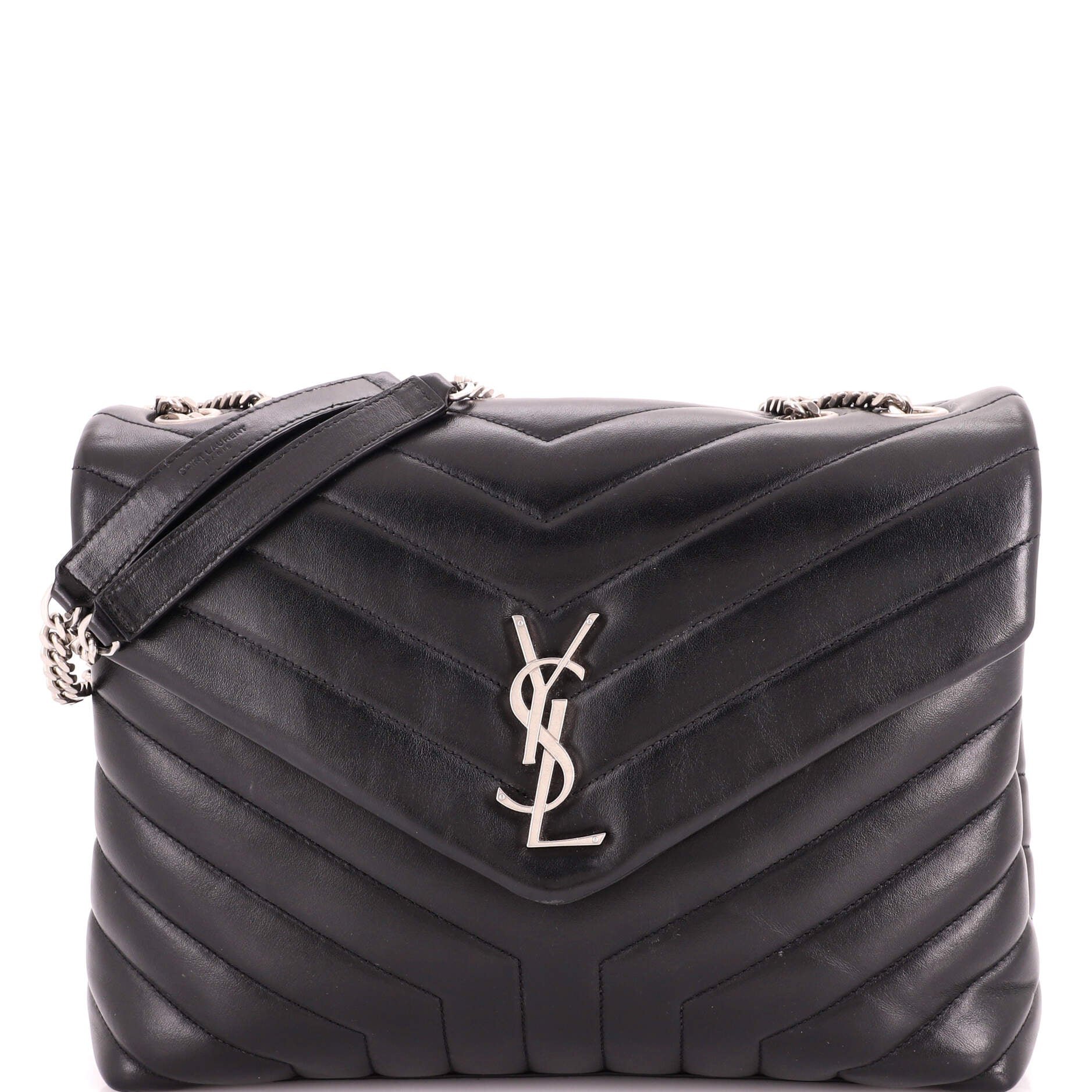 Loulou Shoulder Bag Matelasse Chevron Leather Medium