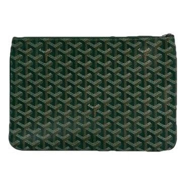 Goyard Alexandre III leather handbag