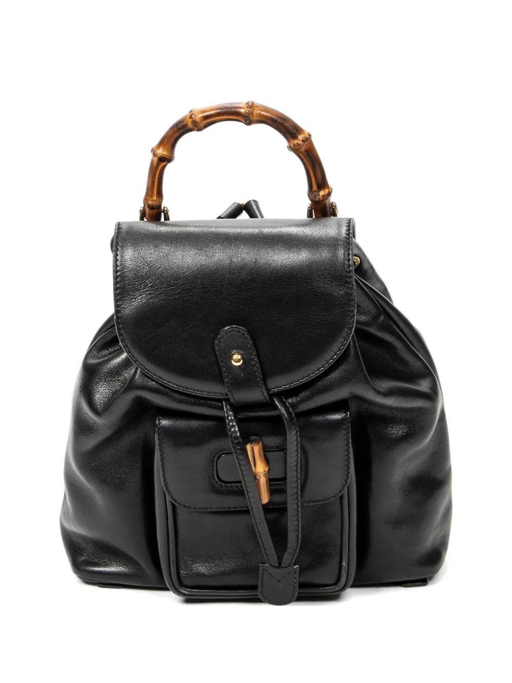 Gucci mini Bamboo leather backpack