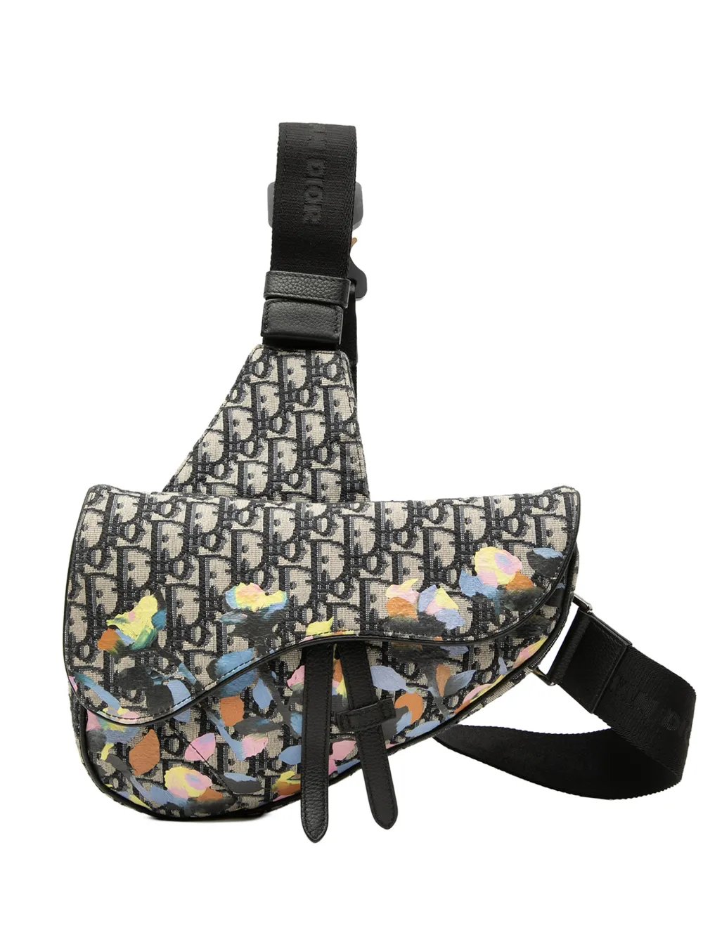 2019 Alex Foxton Oblique Canvas Saddle crossbody bag