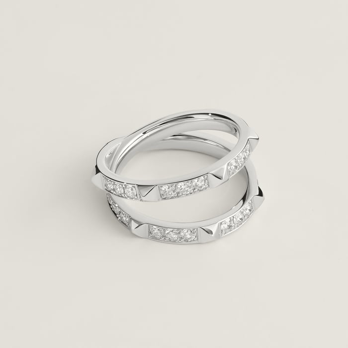 Sans Coloris Hermès Clou d'H Ring, Large Model