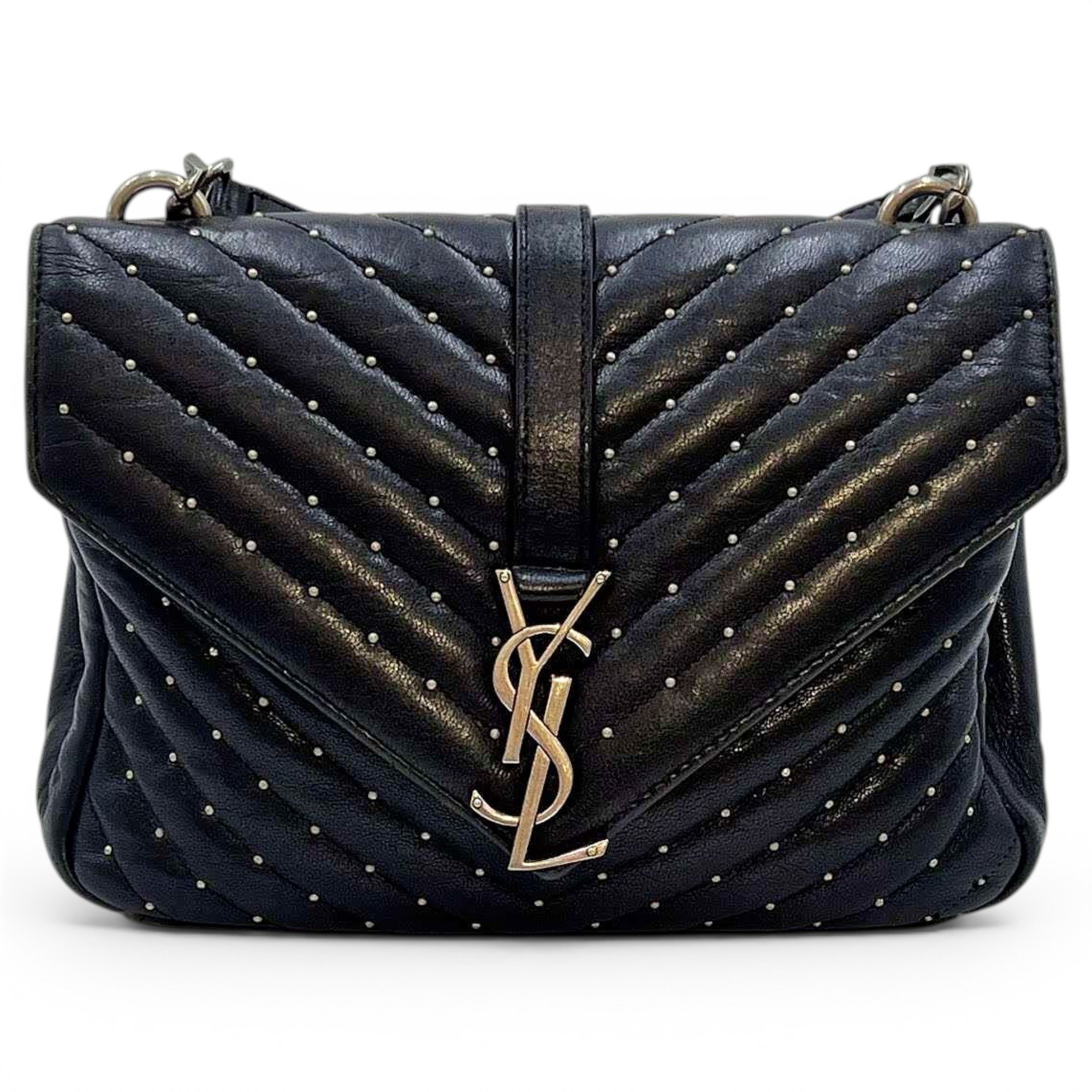 Collége monogramme leather handbag