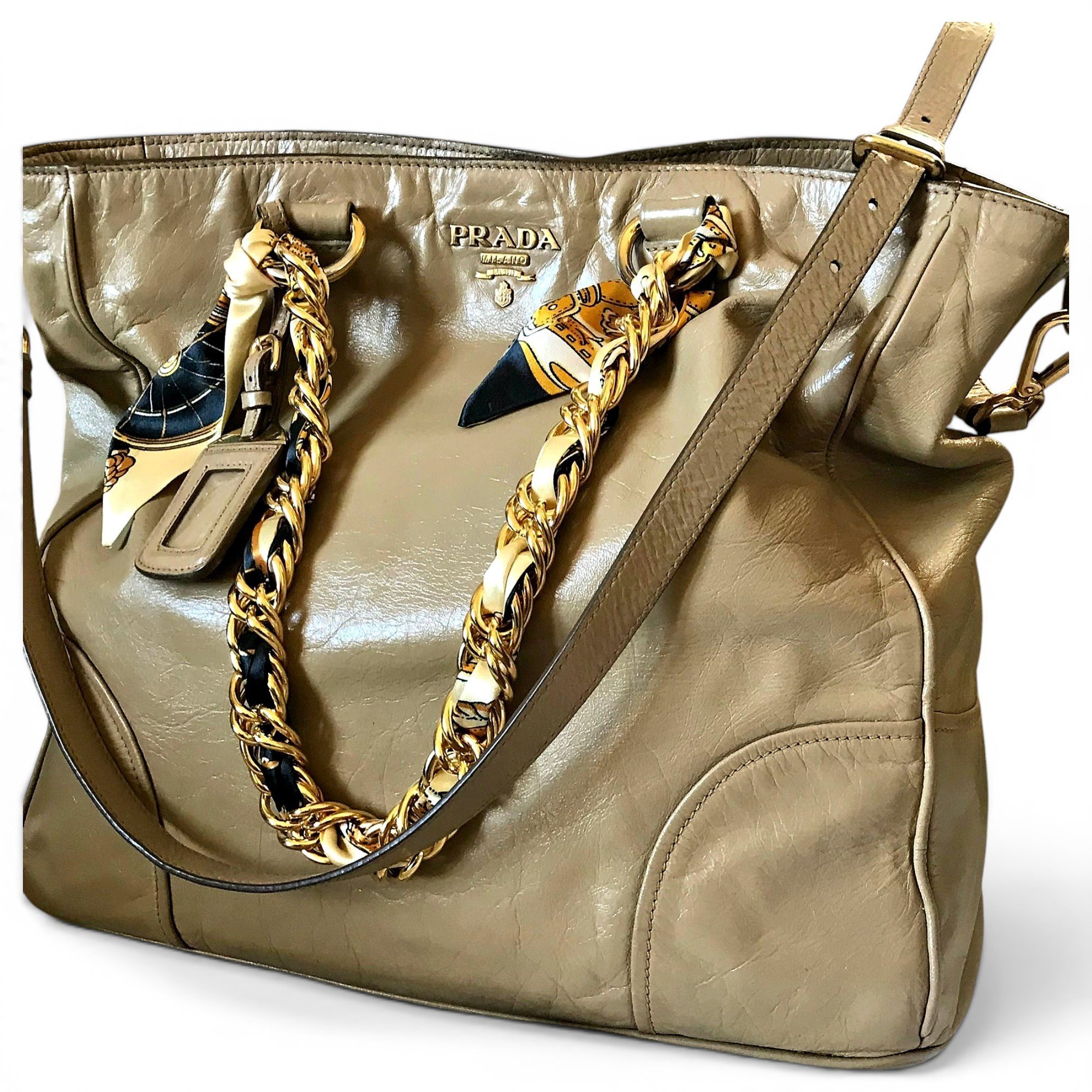 Ouverture leather tote
