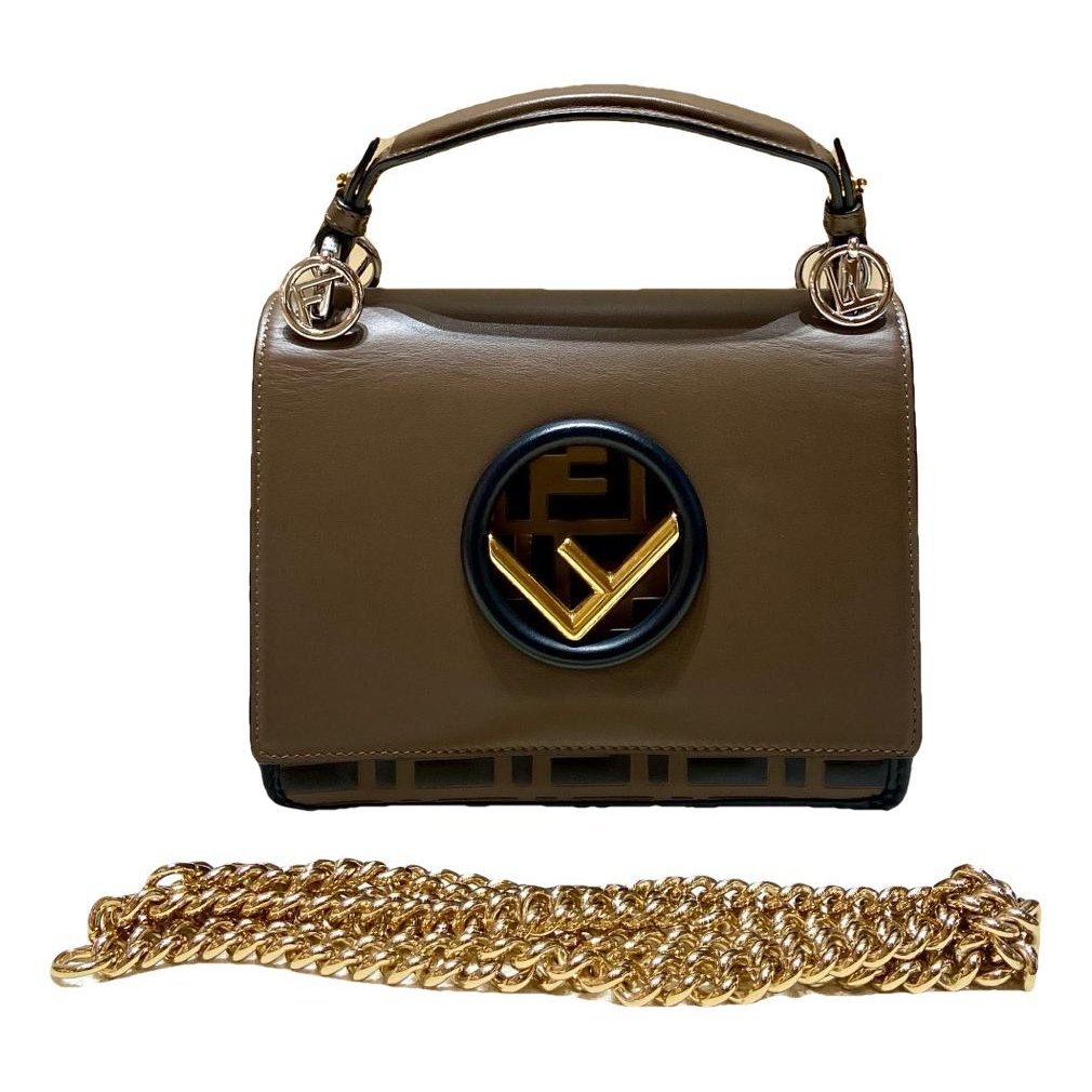 Kan I Logo leather handbag