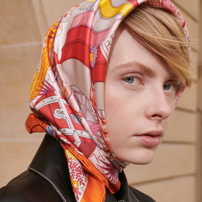 Splash Park Double Face Scarf 90