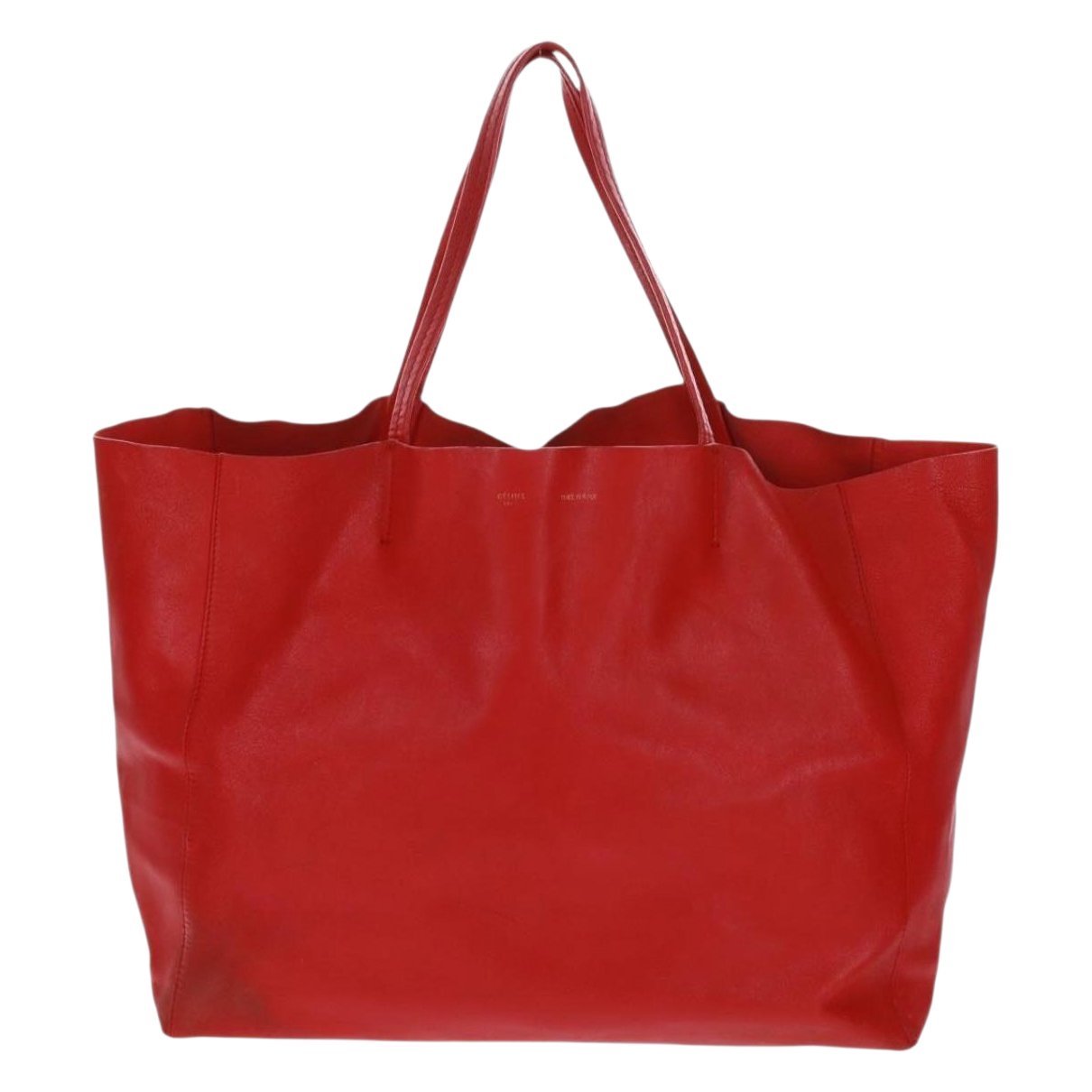 Cabas Horizotal leather tote