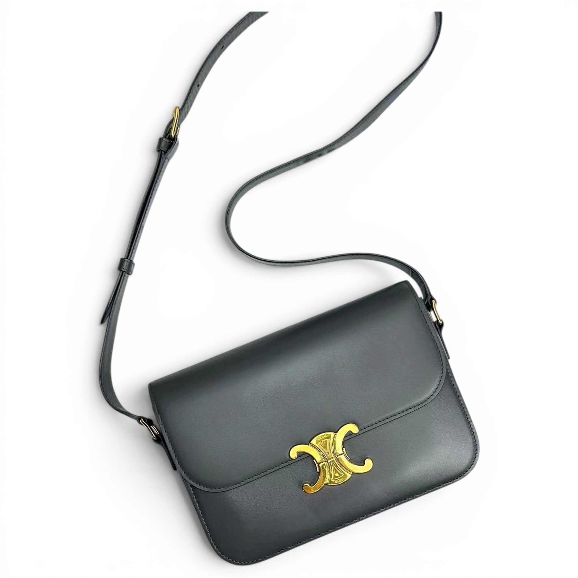 Triomphe leather handbag