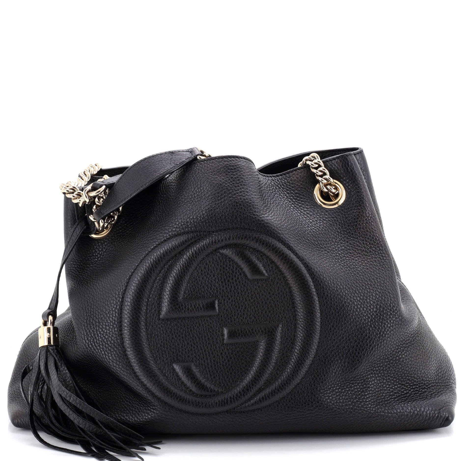 Soho Chain Strap Shoulder Bag Leather Medium