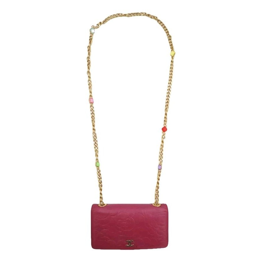 Wallet On Chain leather crossbody bag