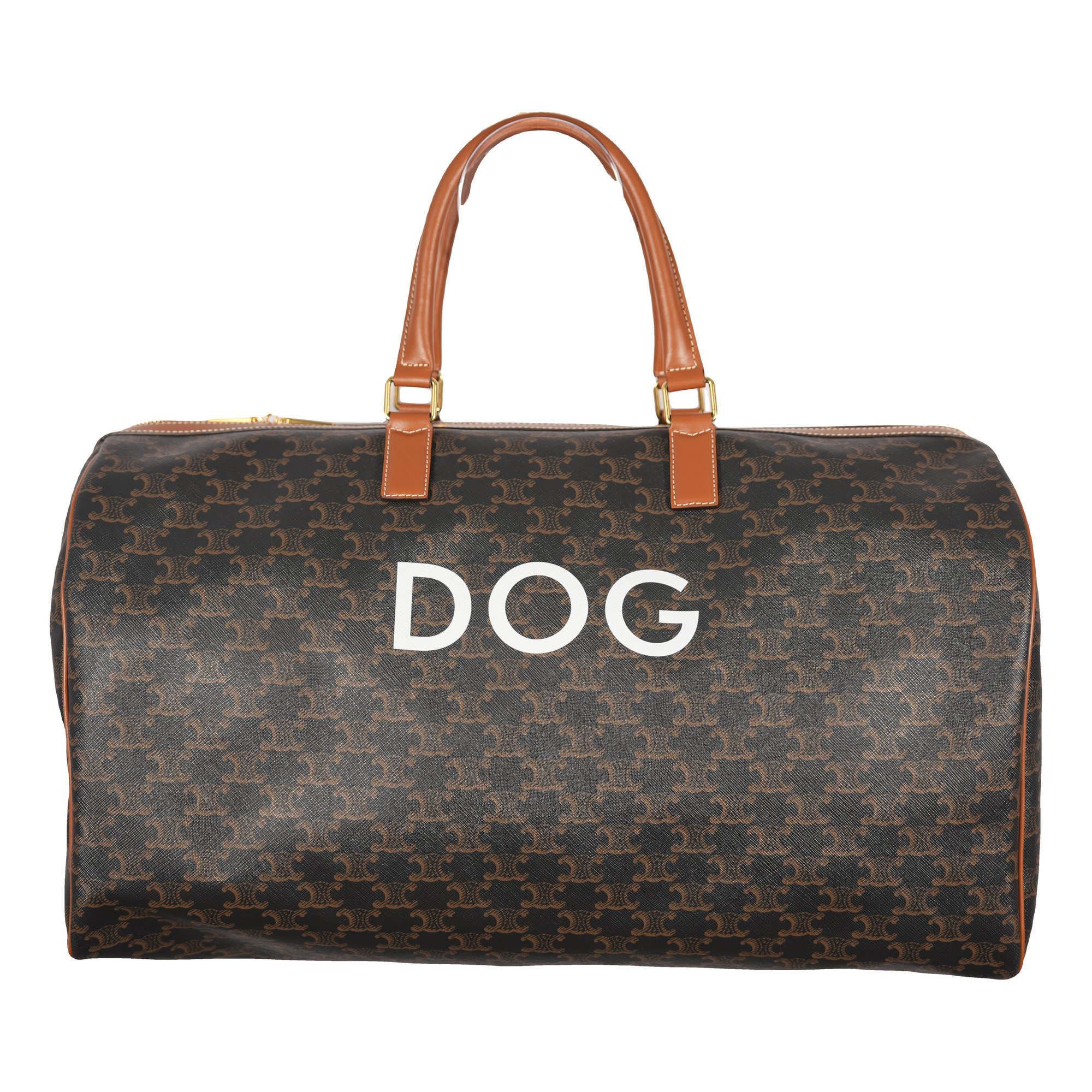 Leather travel bag