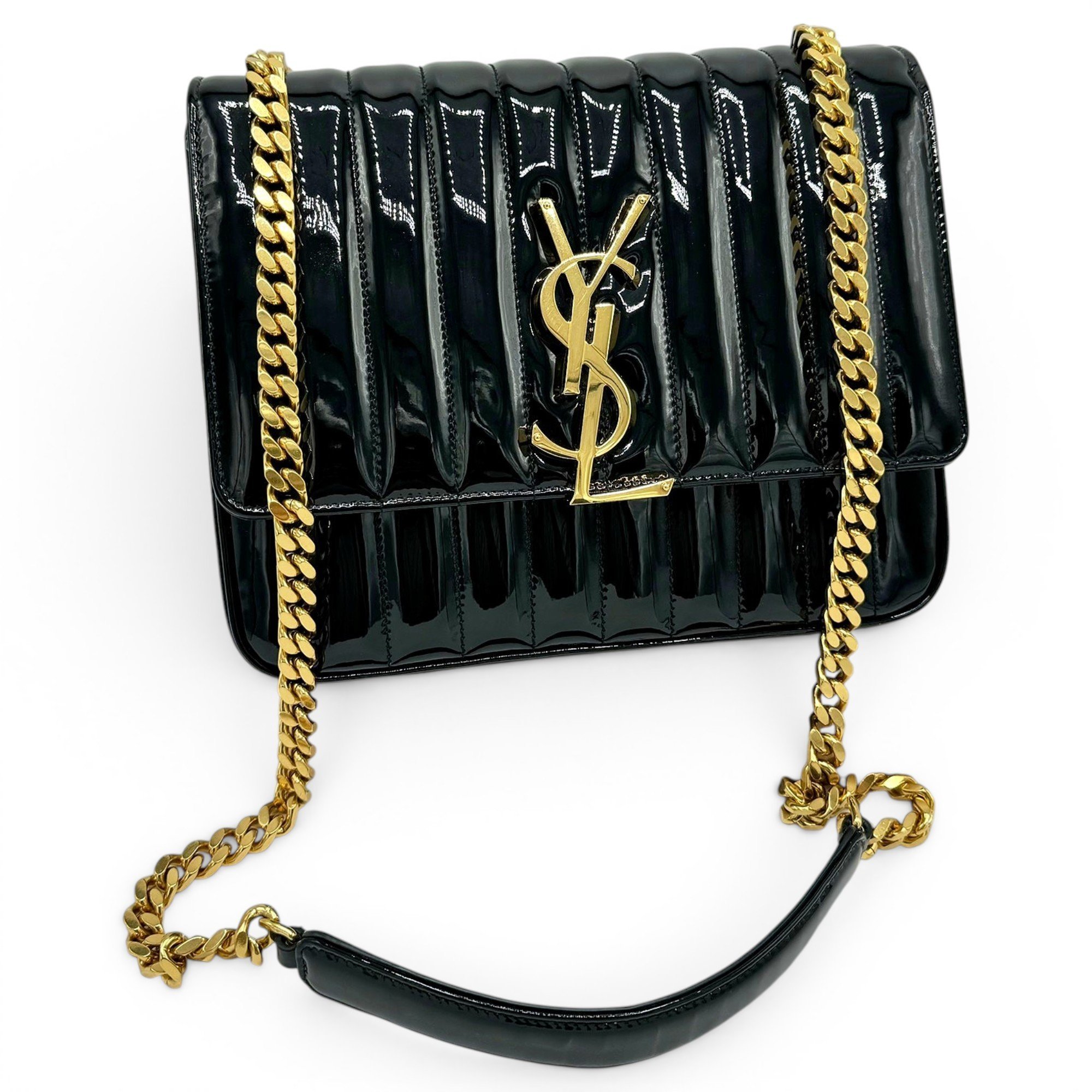 Vicky patent leather handbag