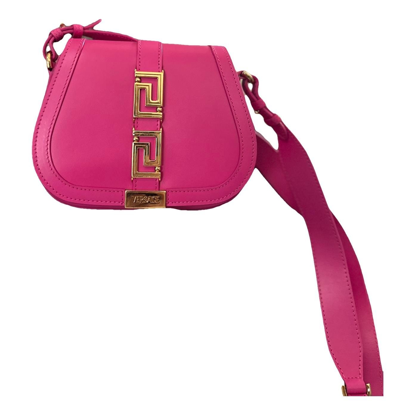 Greca Goddess leather crossbody bag