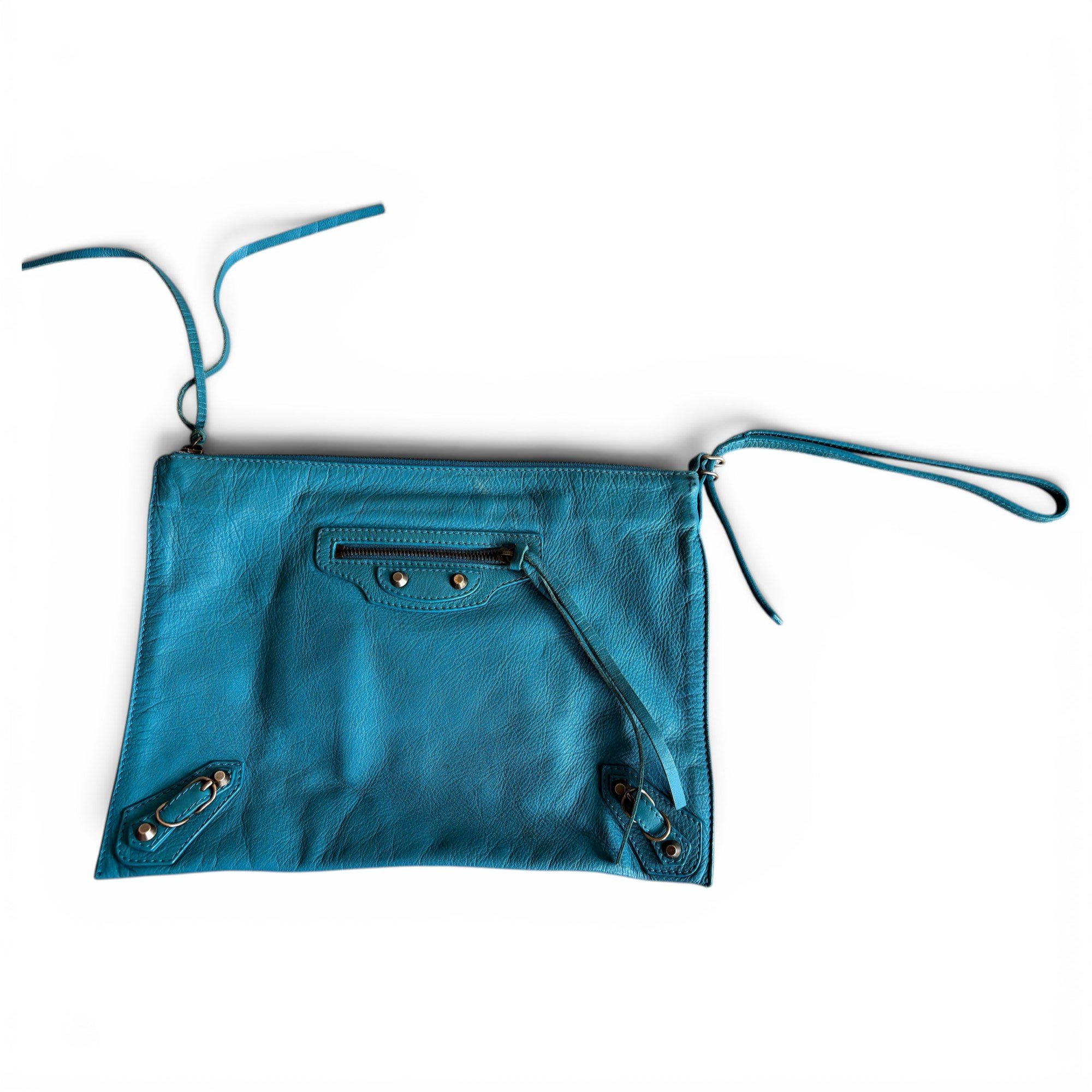 City Clip leather clutch bag