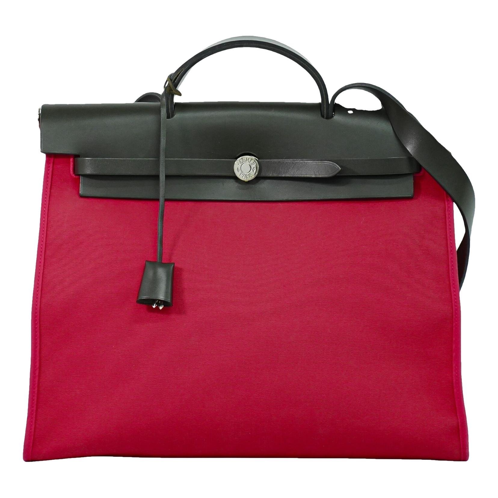 Hermes Herbag Handbag Pink 2017