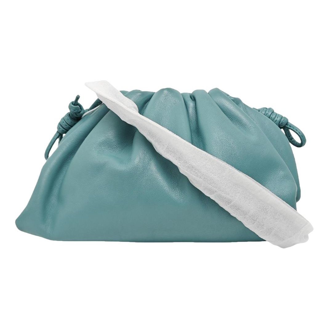 Pouch leather clutch bag