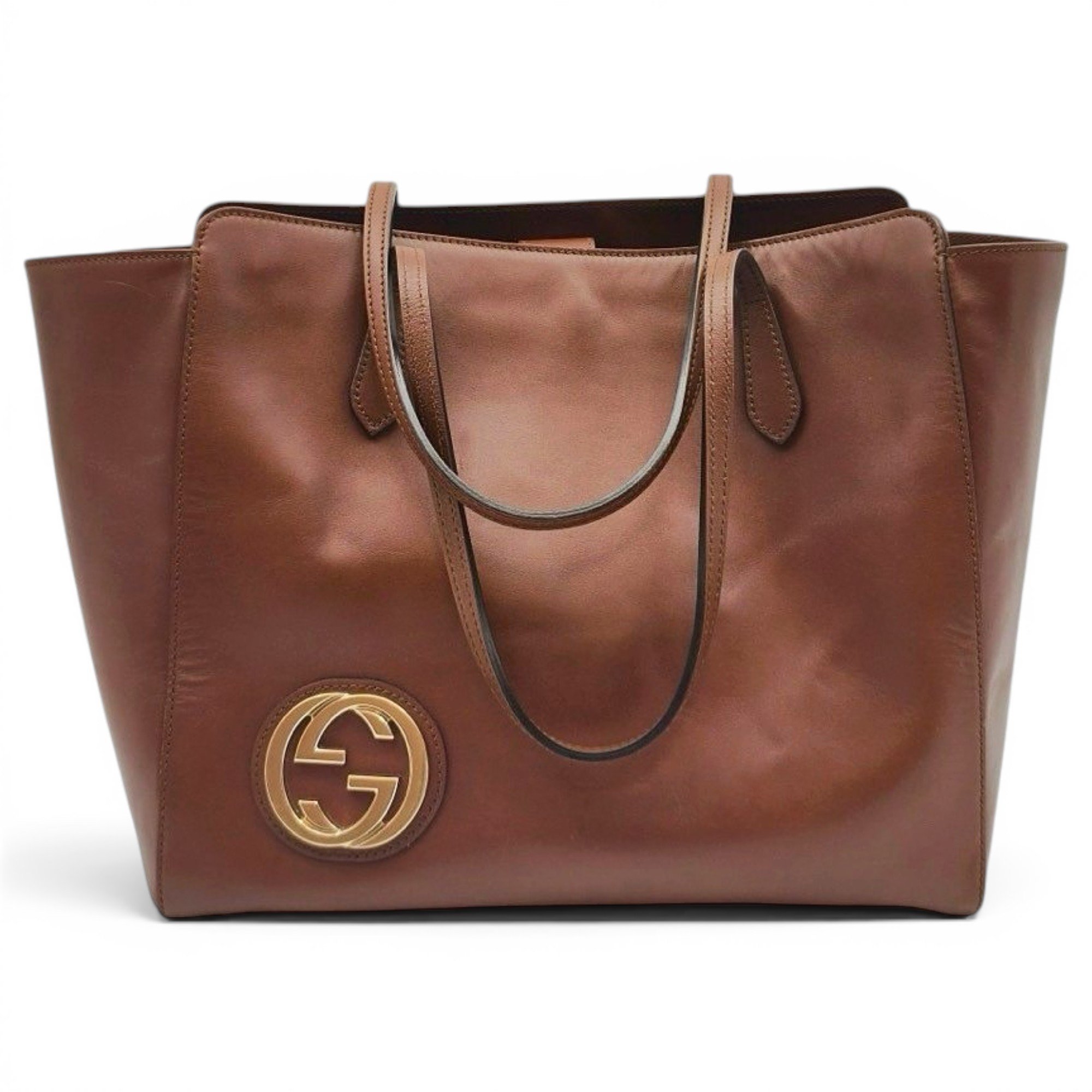 Leather tote